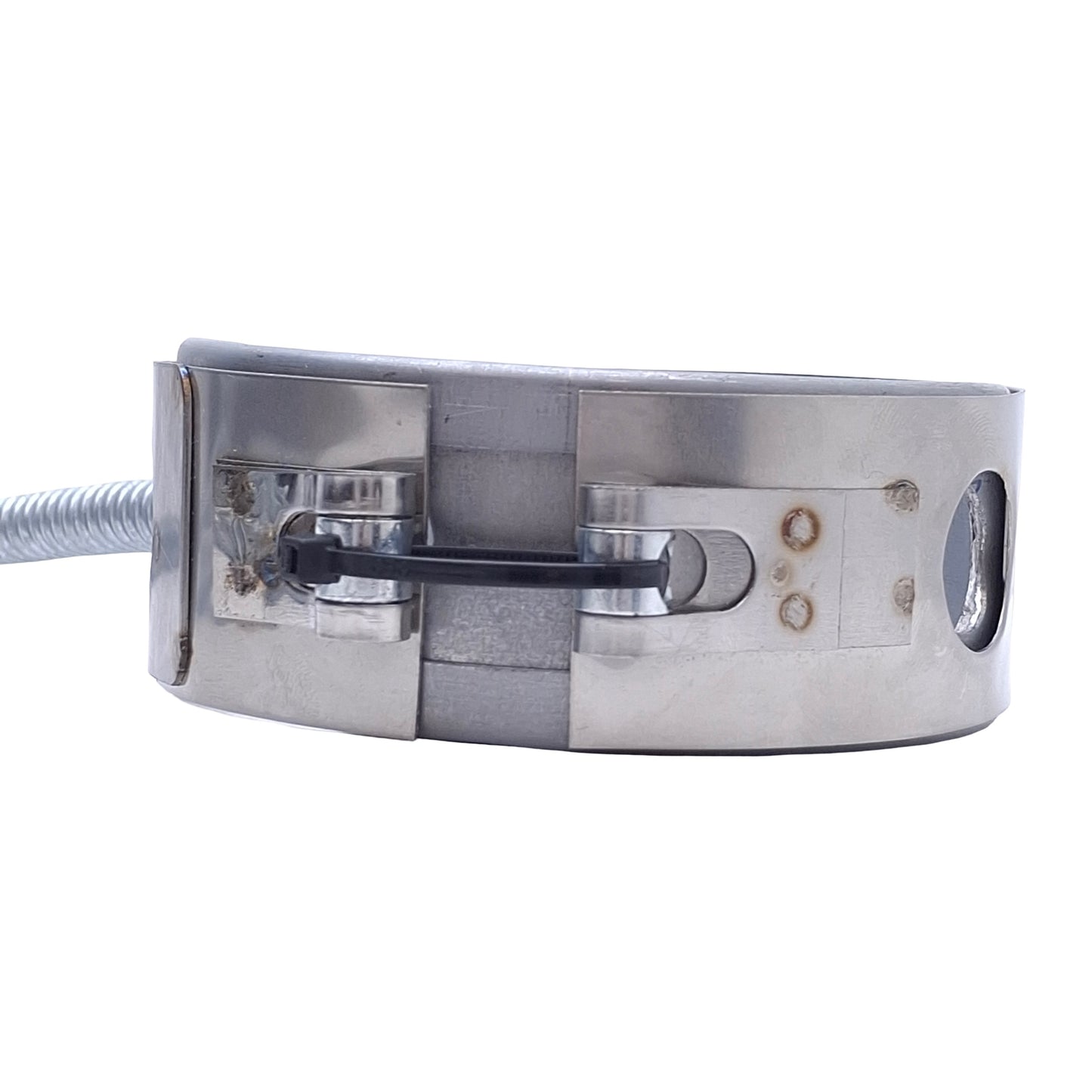 Used Graham 207153 Band Heater 240VAC, 300W, ø3.5in ID, 1.5in Length, 3-Pin Connector