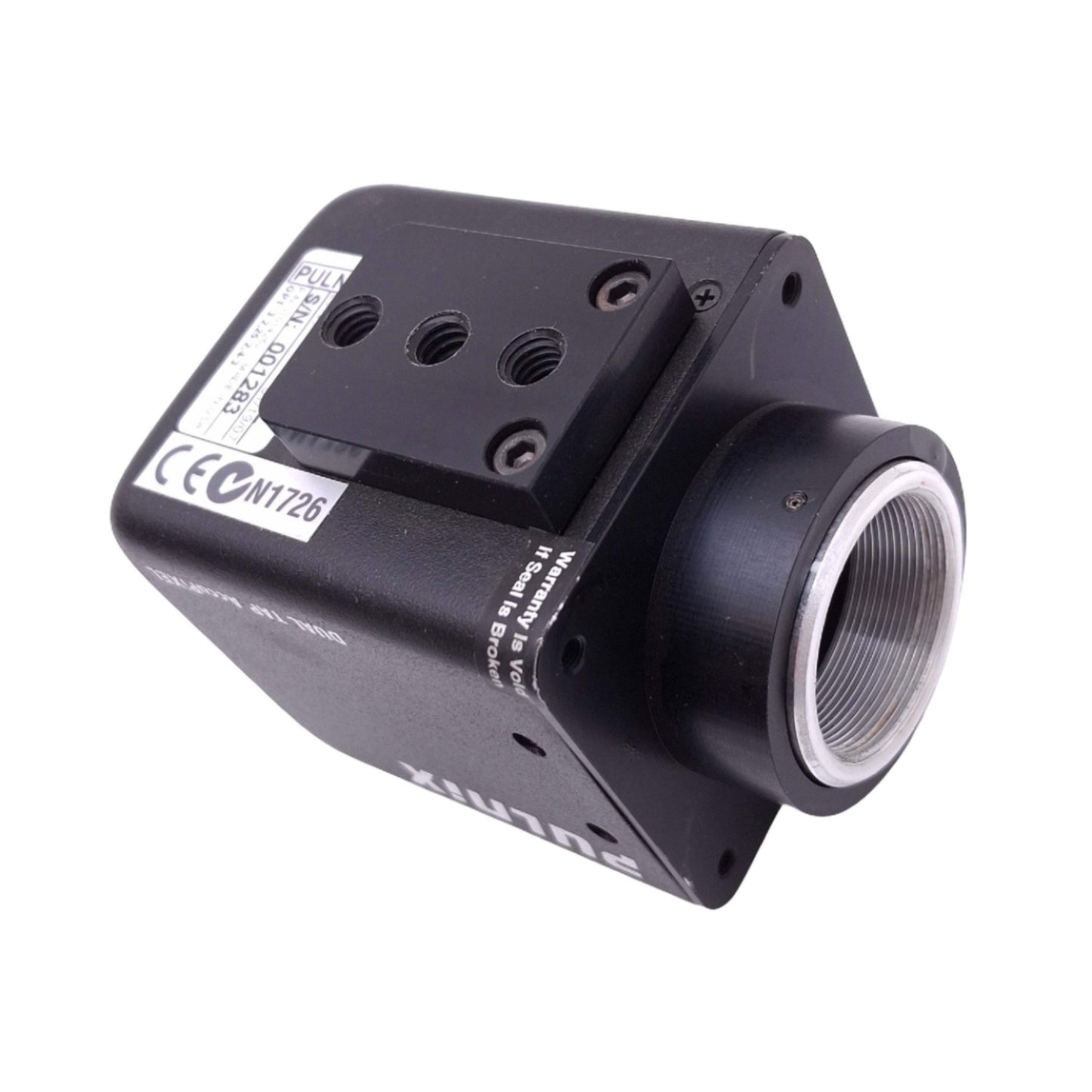 Used Pulnix TM-6740CL CCD Camera, 1/3in Sensor, 640x480 200fps, BNC Out, C-Mount, 12V