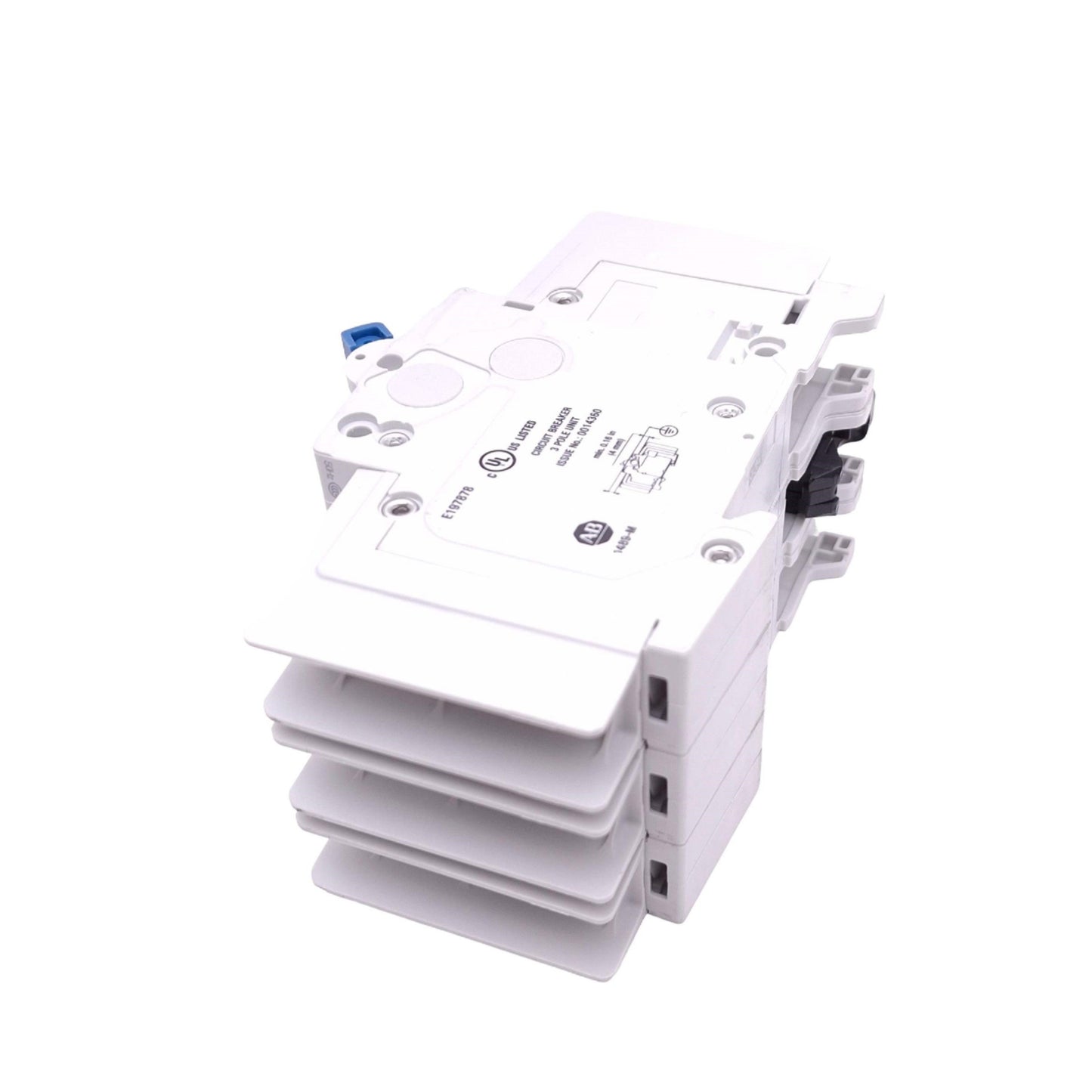 Used Allen Bradley 1489-M3D250 Circuit Breaker, 3-Pole 25A, 480Y/277VAC Max, DIN Rail