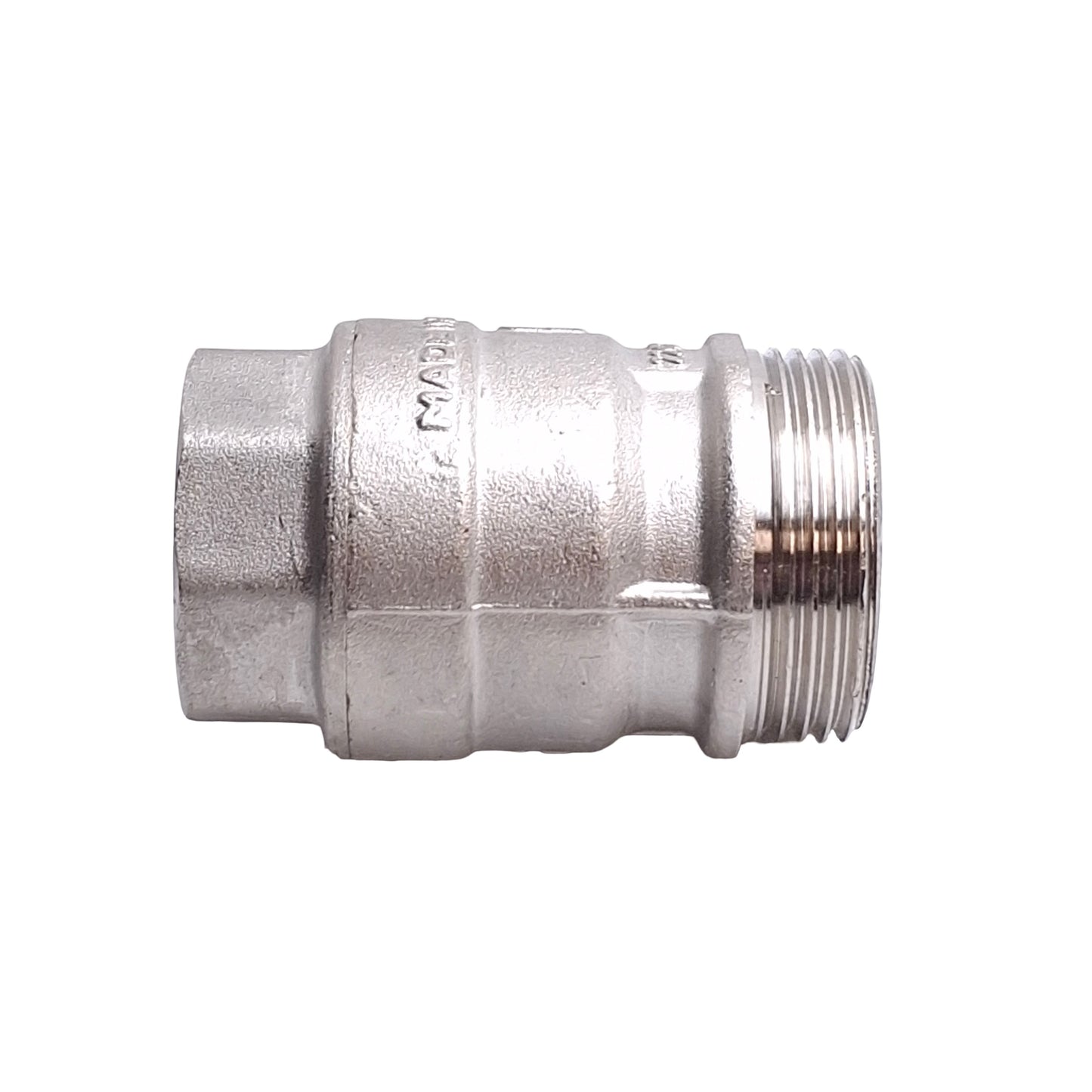 Used Engolas Swift-O-Matic Ball Valve DN25, 1in BSP Male/Female, Nickel Plated Brass