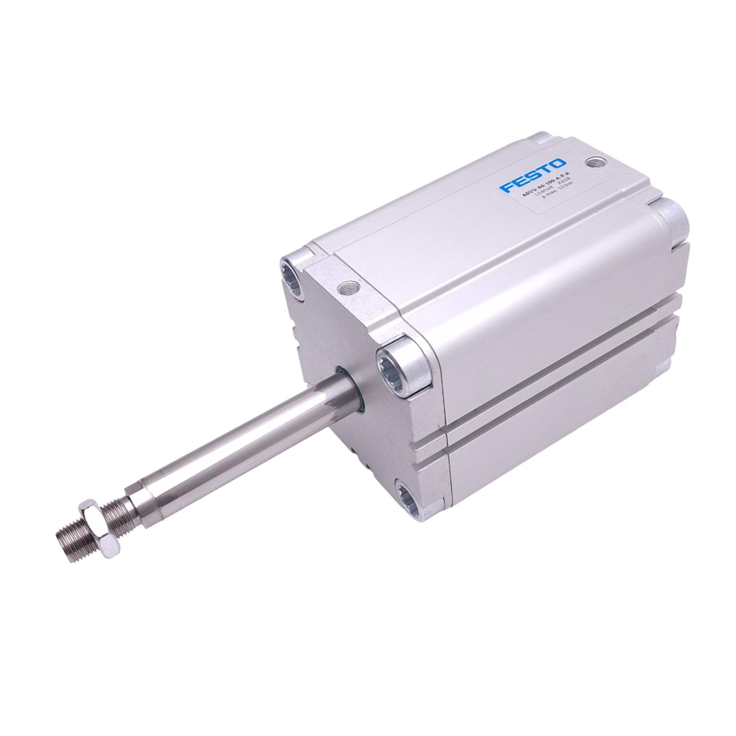 Used Festo ADVU-80-100-A-P-A Pneumatic Cylinder, 80mm Bore, 100mm Stroke, 10bar