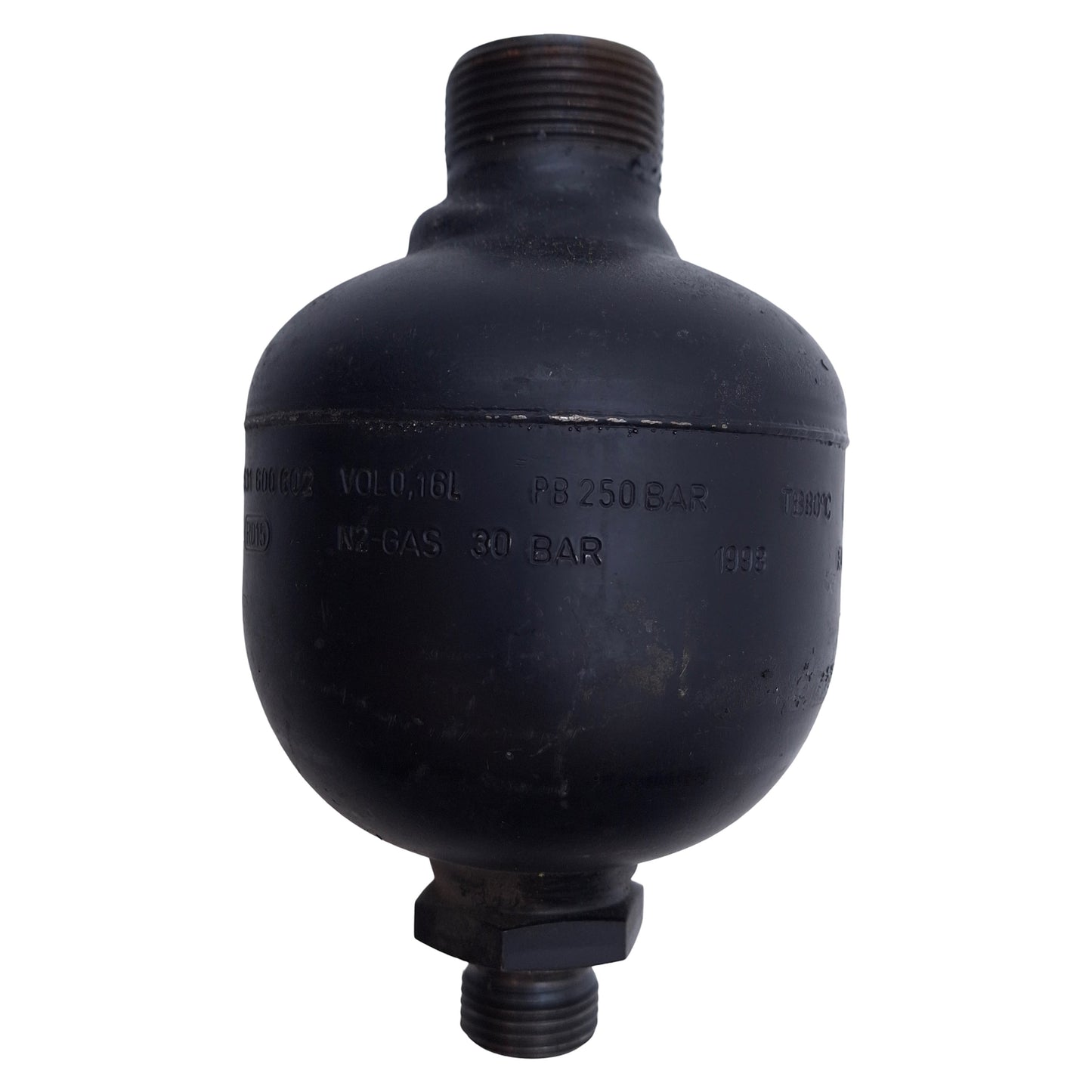 Used Bosch 0 531 600 602 Diaphragm-Type Accumulator 250bar Max, 0.16L Volume