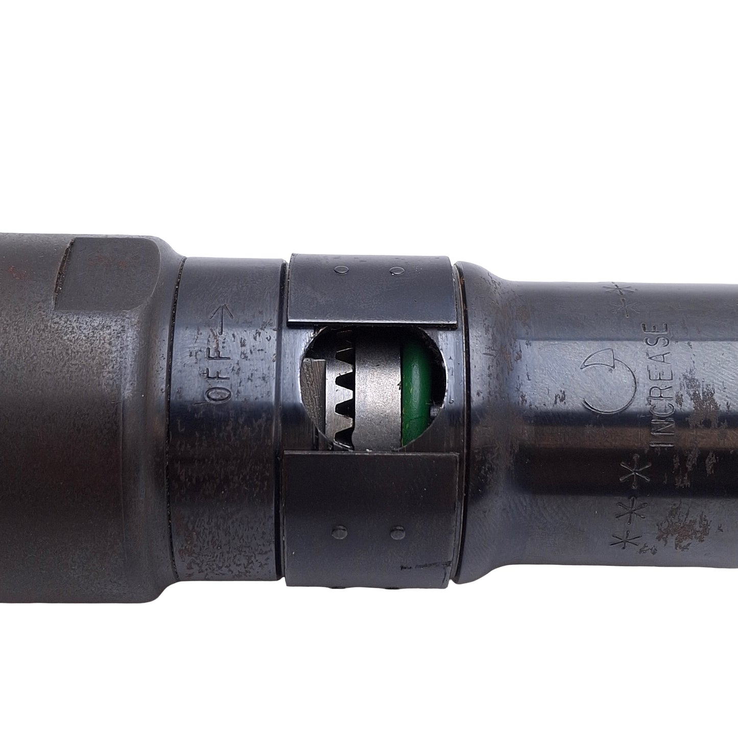 Used Aro Fluid Power SA054C-8 Pneumatic Screwdriver Reversible, 800 RPM, Green Spring