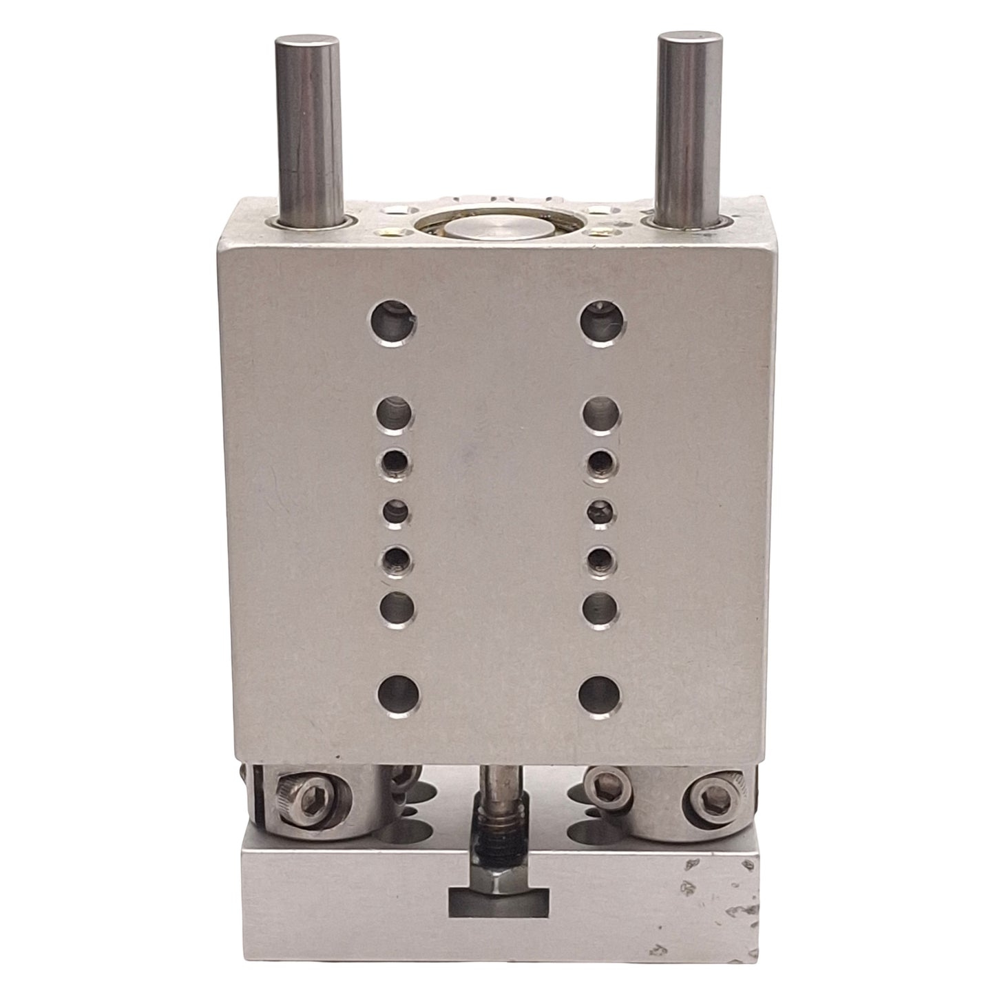 Used Destaco DLT-06-E-C-.5 Robohand Linear Slide, 0.5in Stroke, 100psi, 10-32 Ports