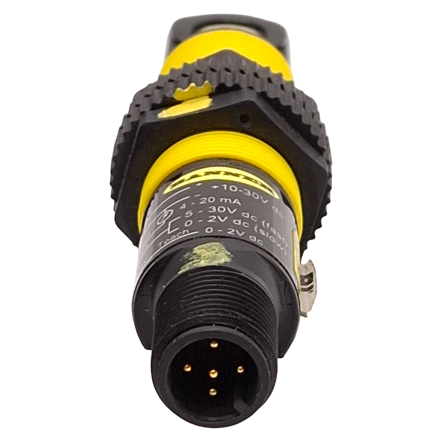 Used Banner S18UIARQ Ultrasonic Sensor, 30-300mm, 10-30VDC, 4-20mA Output, M12 5-Pin