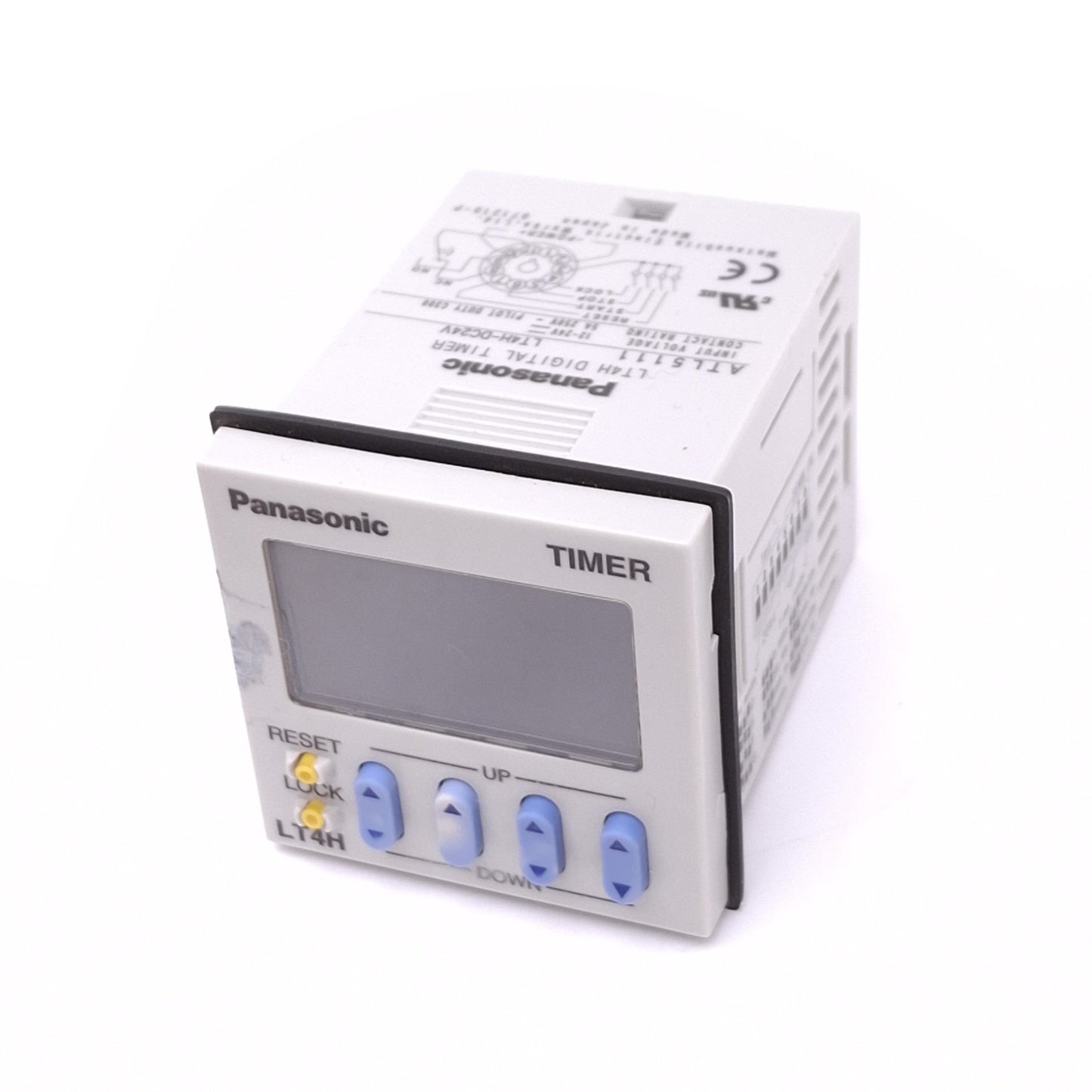 Used Panasonic LT4H-DC24V Digital Timer Delay Relay, SPDT, 0.001s-999.9h, 24VDC Coil