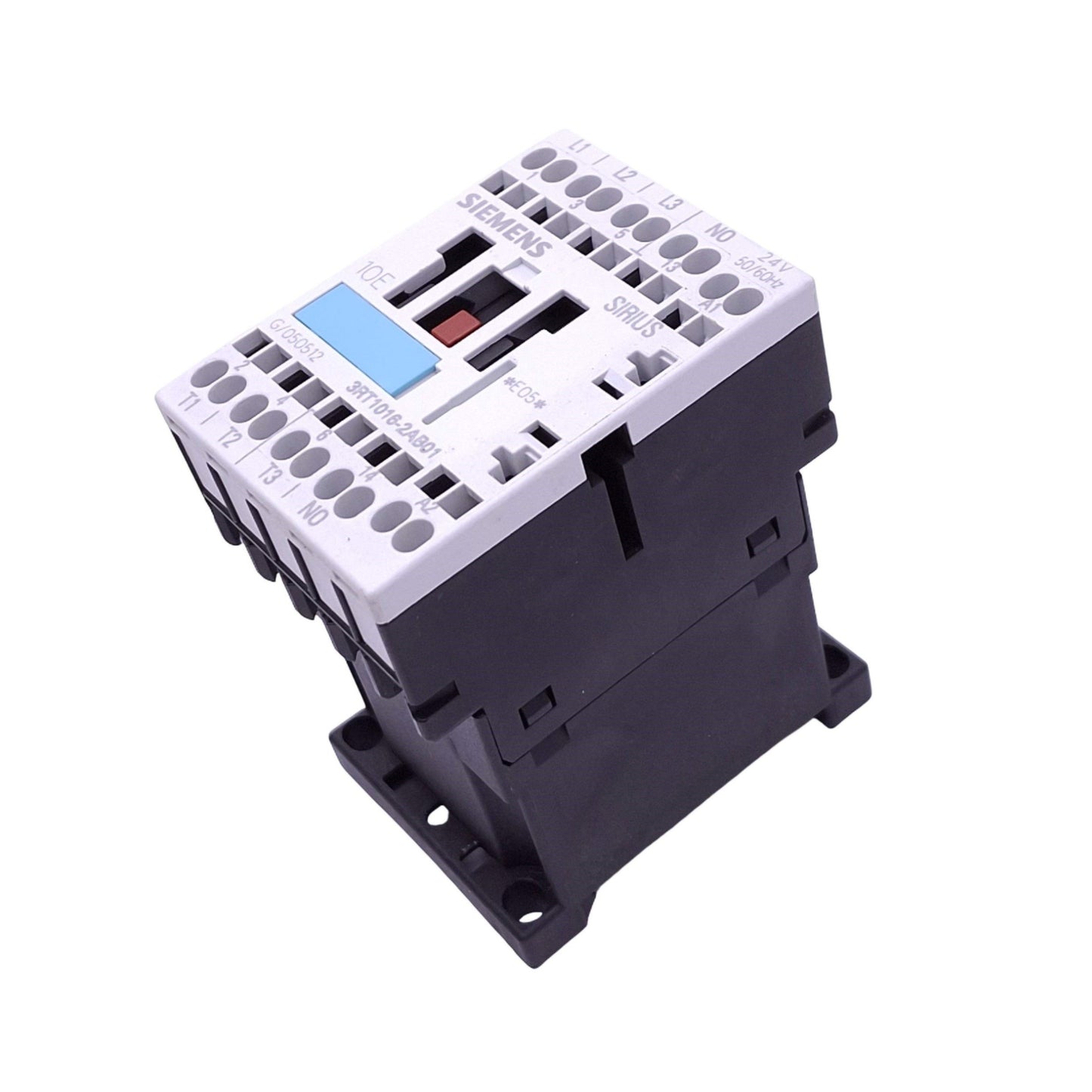 Used Siemens 3RT1016-2AB01 Contactor Relay, 3-Pole + 1NO Aux, 10A 600VAC, 24VAC Coil