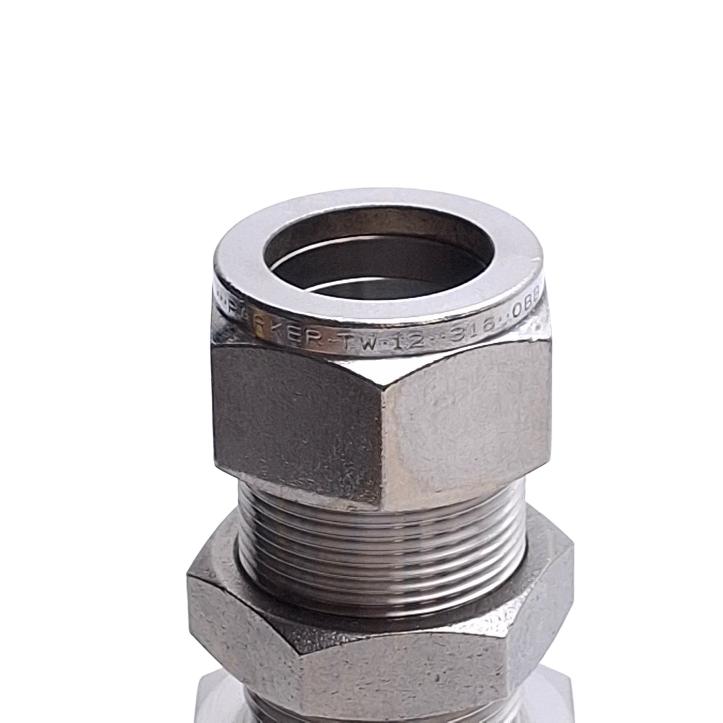 New – Open box Parker 12FBC12N-316 Tube Fitting Female Bulkhead, 3/4in NPT to 3/4in OD Tube