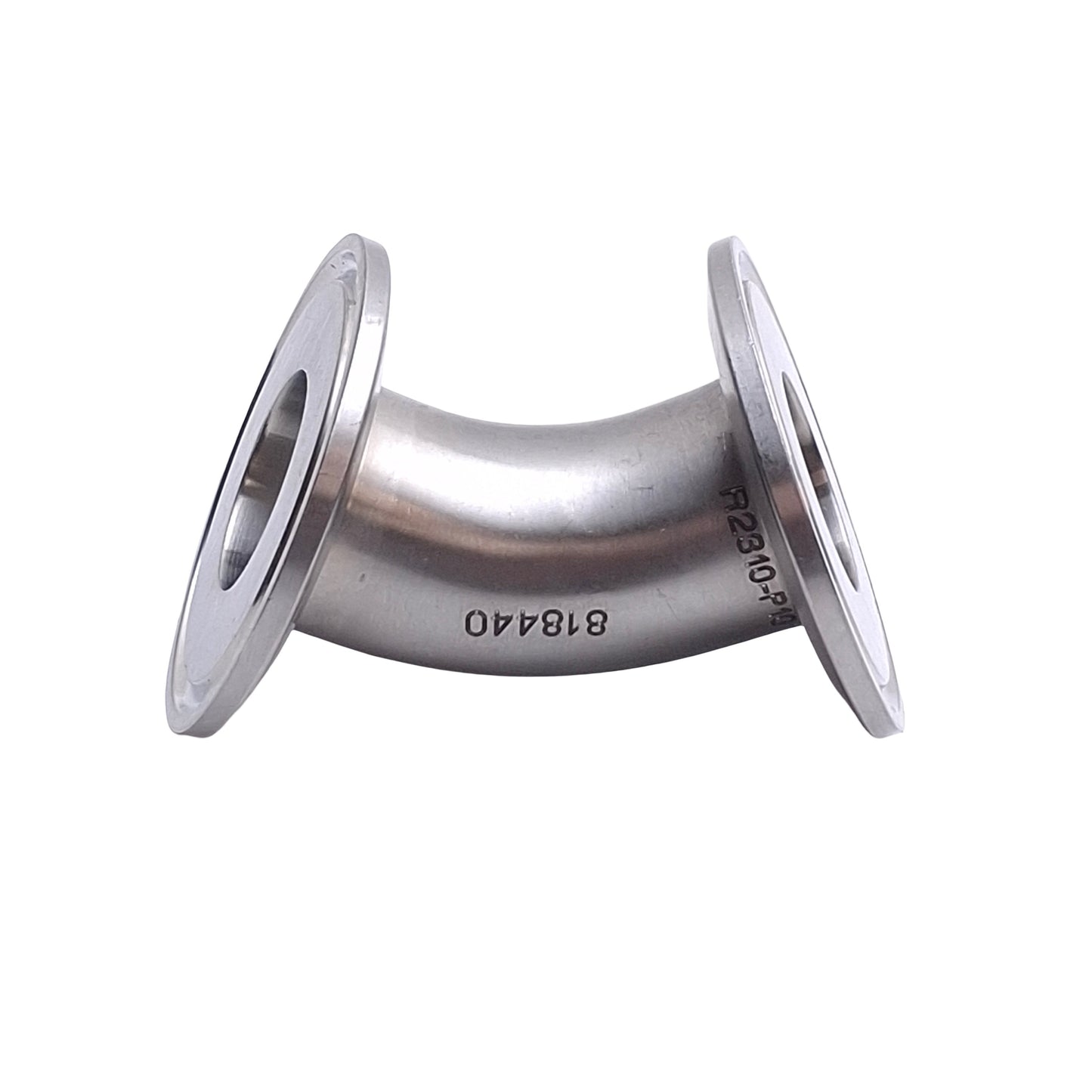 Used MKS R2310-P10 818440 Sanitary Elbow, 45°, ASME BPE SFF1 316L, 1in Tri-Clamp