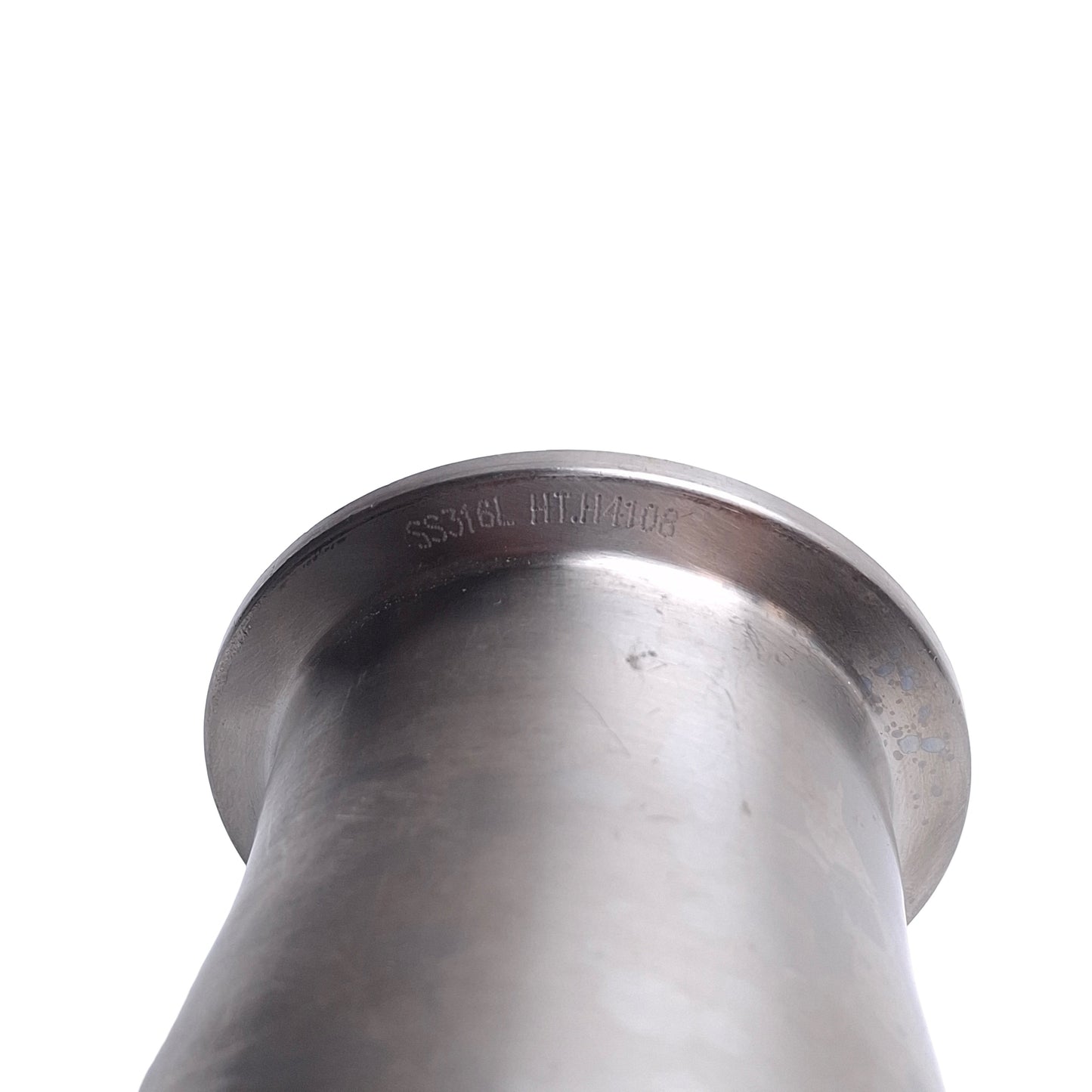 Used 29763 Concentric Reducer Sanitary Fitting, 3in Tri-Clamp to 2in Tri-clamp, 316L