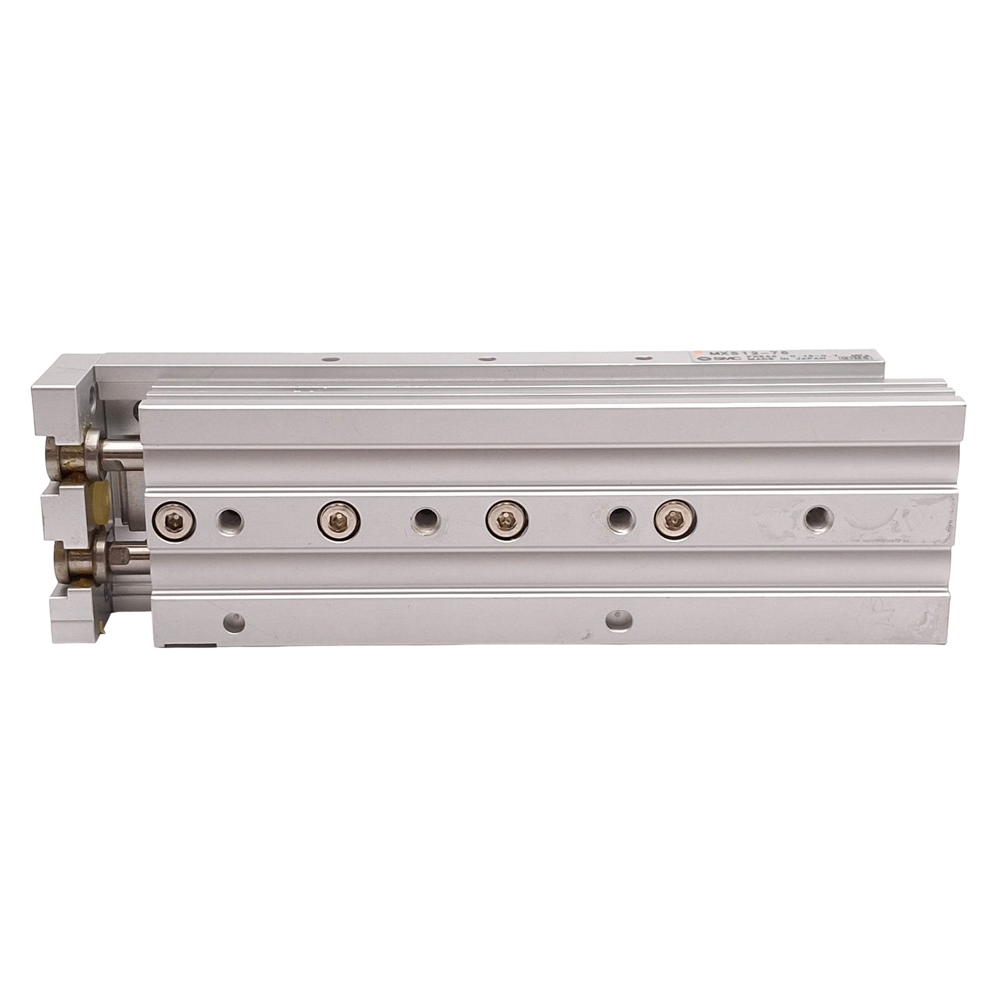 Used SMC MXS12-75 Pneumatic Slide Table, ø12mm Bore, 75mm Stroke, 0.15-0.7MPa, M5x0.8