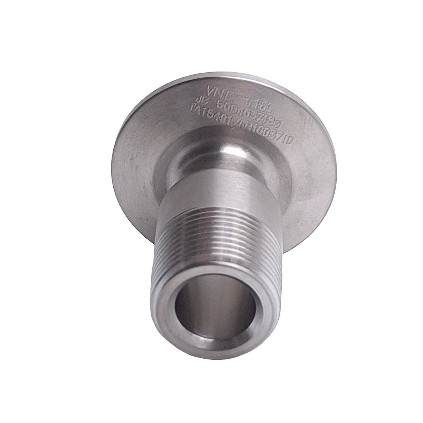 New VNE EG21-6L1.0x.75 Clamp Adapter Sanitary Fitting, 3/4in NPT to 1in Triclamp