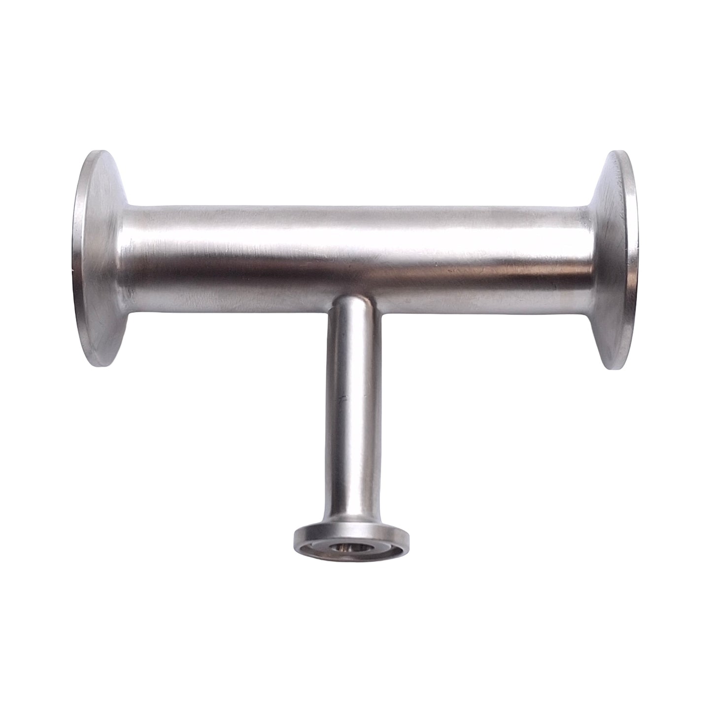 Used Steel & OBrien Stainless Steel Reducing Tee, 1/2in to 1in to 1in Tri-Clamp