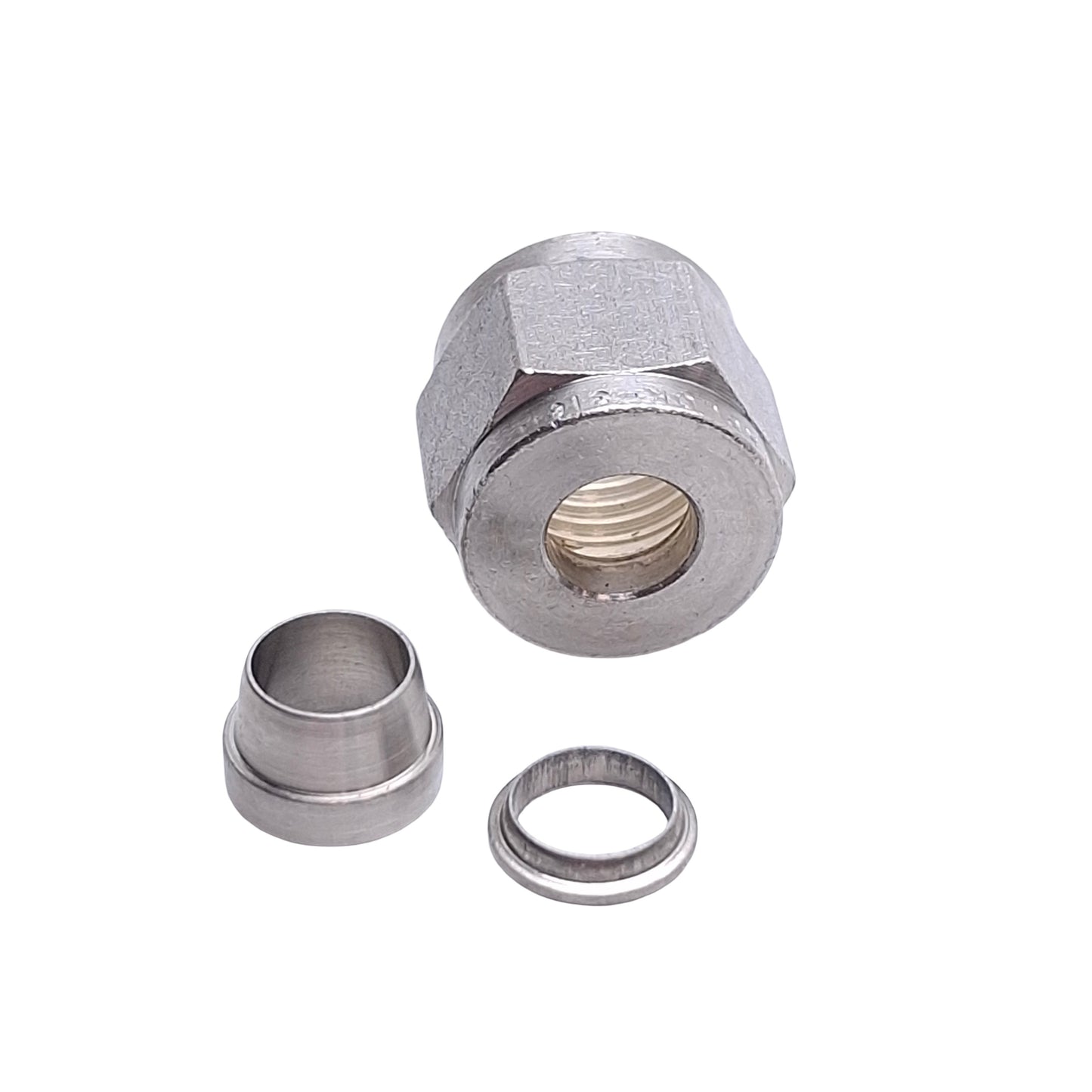 New Lot of 5 Hoke 070-036-0150 WL2-FF-2-B Gyrolok Compression Nut/Ferrule ø1/4in, SS
