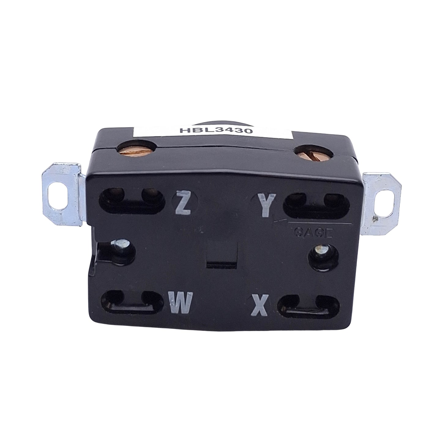 Used Hubbell HBL3430 Twist Lock Receptacle, 4-Pole 4-Wire, 120Y/208VAC 30A