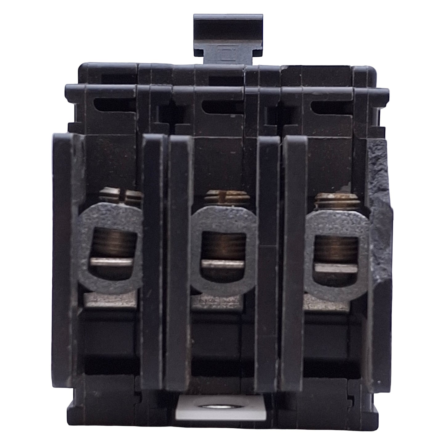 Used Schneider Electric QOU310 Miniature Circuit Breaker, 3 Pole, 240VAC 10A*Chipped*