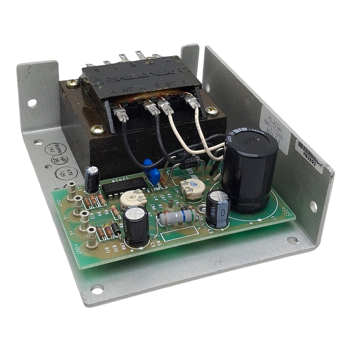 Used Power-One HB24-1.2-A Switching Power Supply 100/120/215/230-240VAC In 24VDC 1.2A