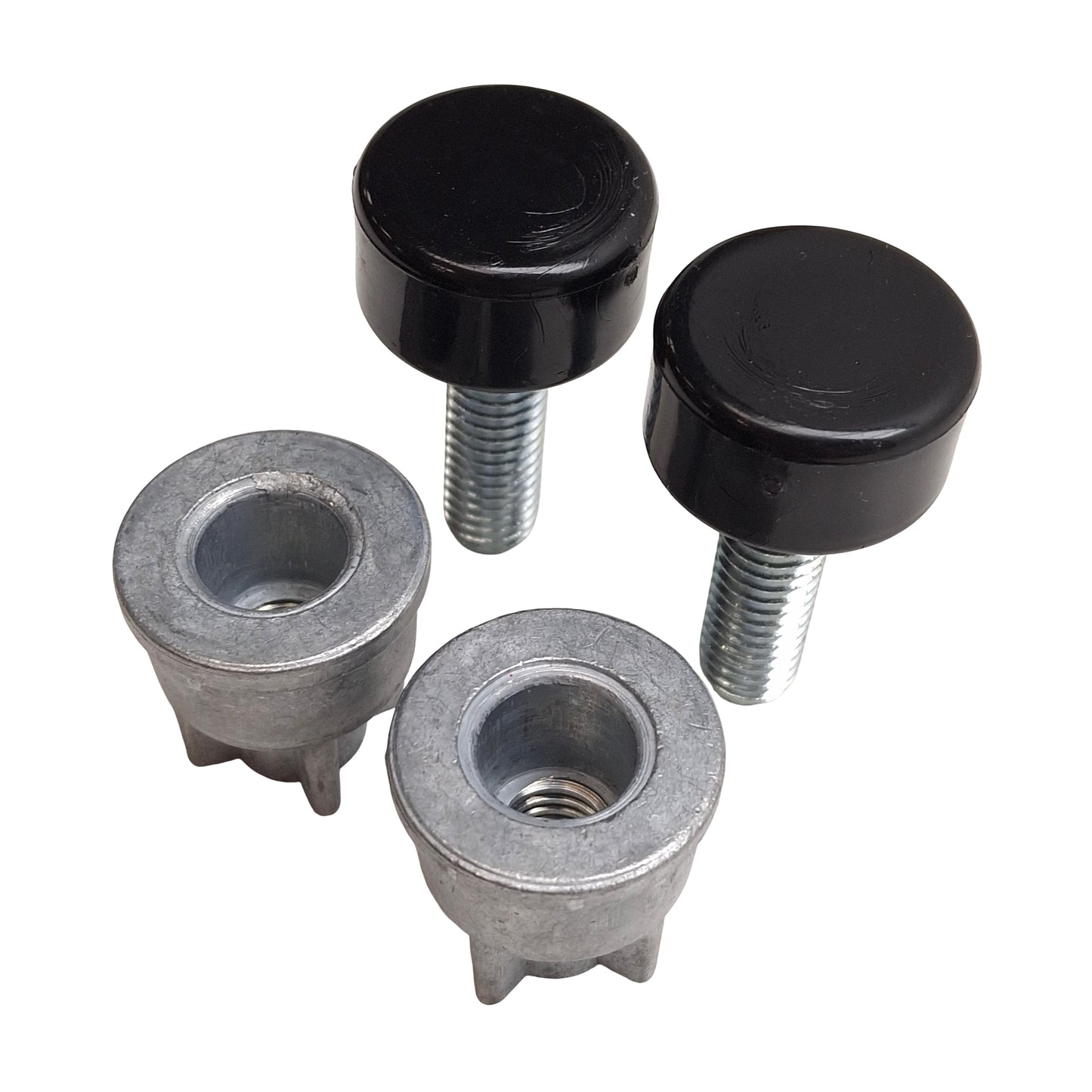 New Uline H-5483 Pair of Stainless Steel Post w/ Self Leveling Feet, 63in Height