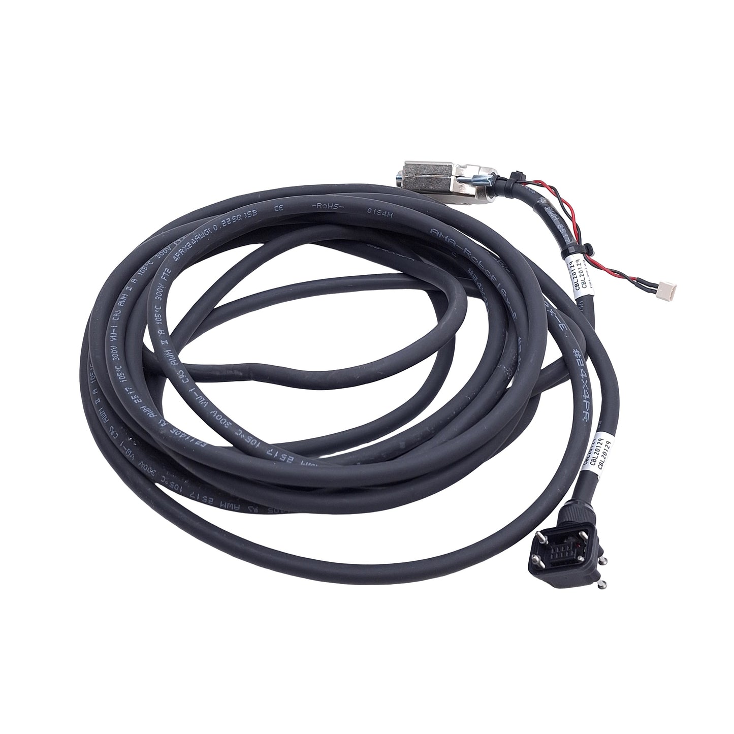 Used Parker 71-032752-05 Compumotor Encoder Cable, 5m Length, Tyco 9-Pin to DB15F