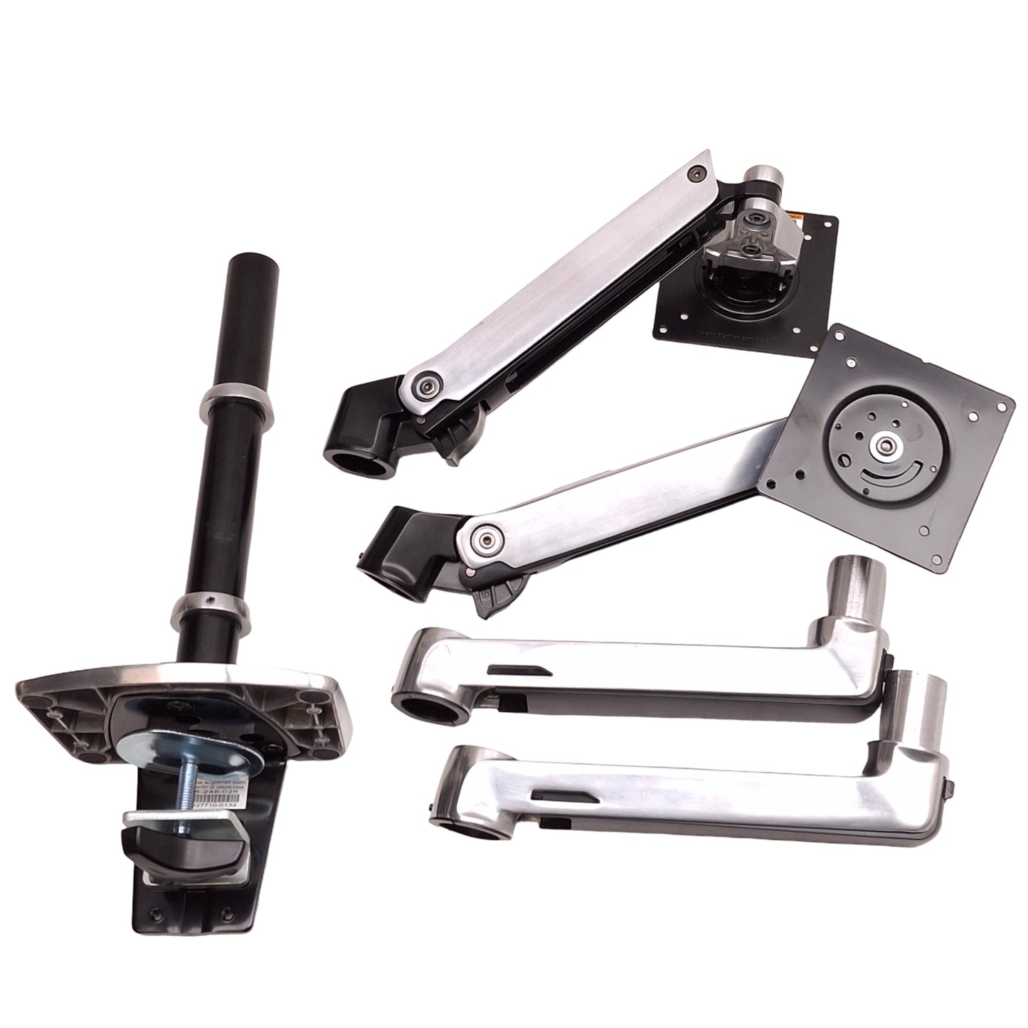 Used Ergotron 45-248-026 LX Desk Mount Dual Stacking LCD Monitor Arms VESA MIS-D