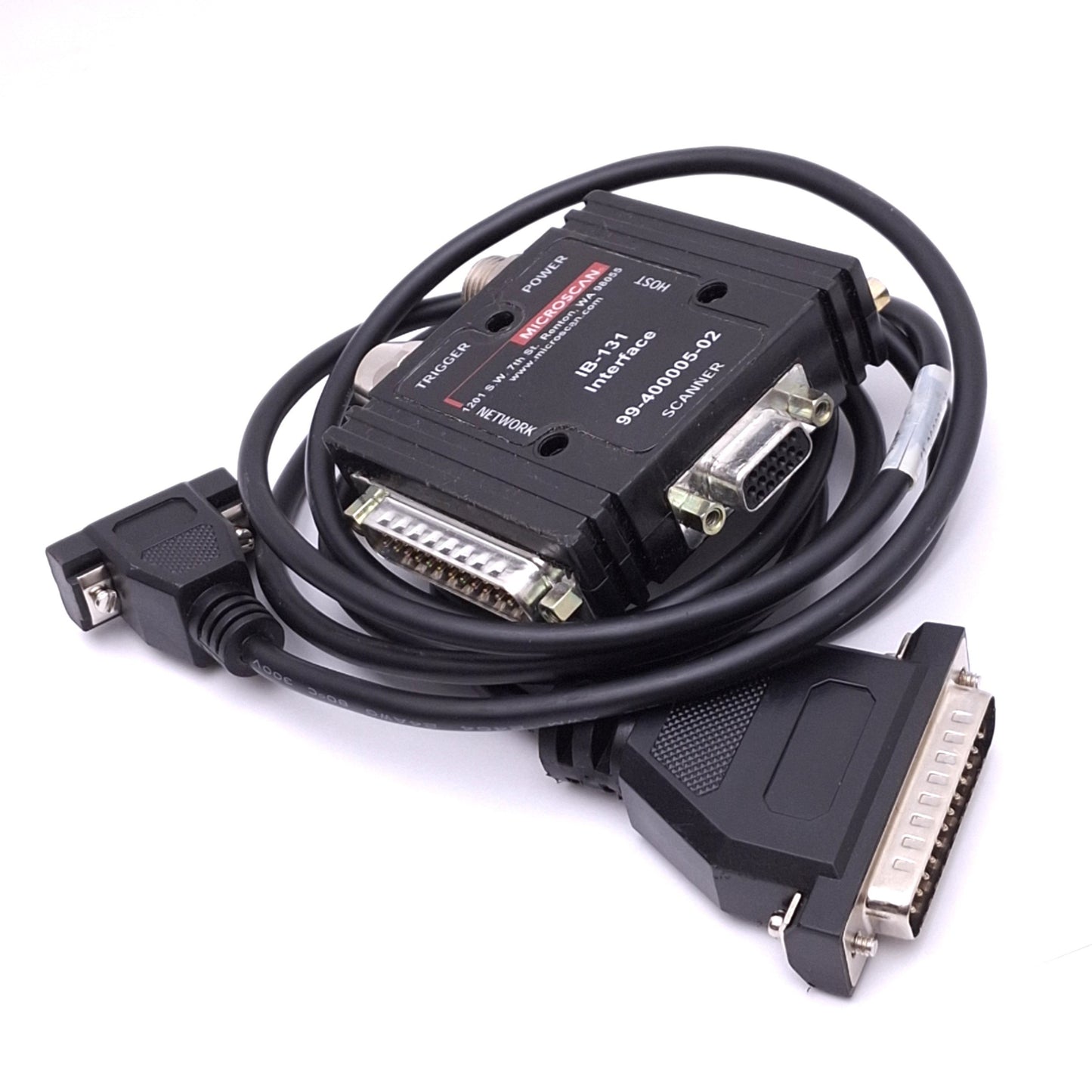 Used Microscan IB-131 Interface Box for MS Scanners, 10-28VDC In, RS-232/422