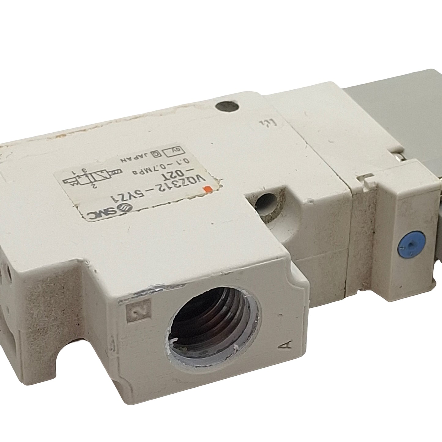 Used SMC VQZ312-5YZ1-02T Solenoid Valve, N.C. 1/4in NPT, 0.1-0.7MPa, 24VDC Coil