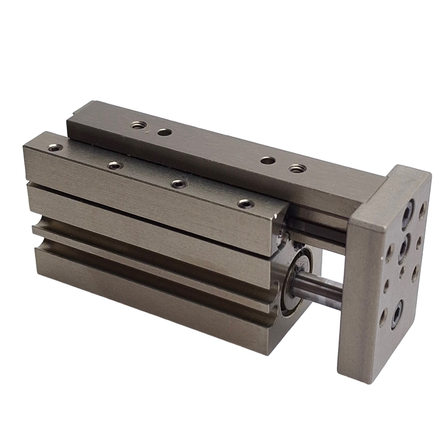 Used Robohand MPS-1-2 Mini Dual-V Roller Bearing Ball Rail Thruster Slide 1" Stroke