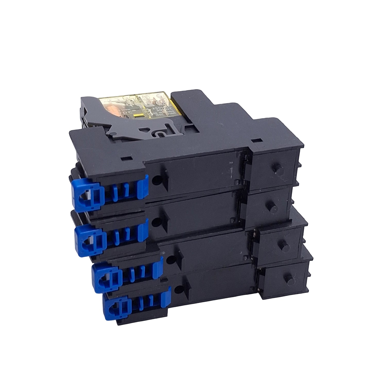 Used Lot of 4 Idec RJ2S-CLD-D24 Plug-In Relay, DPDT 8A Contact, 24VDC Coil