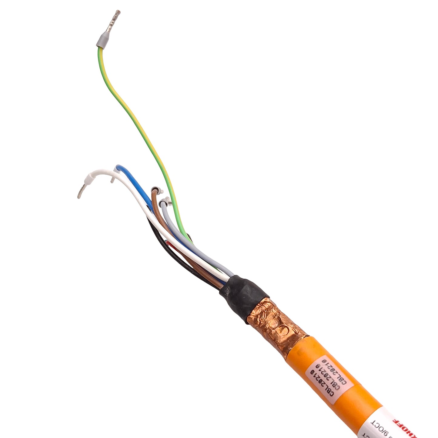 Used Beckhoff ZK4704-0421-2030 Servo Motor Connection Cable, itec OCT Plug, 3.0m