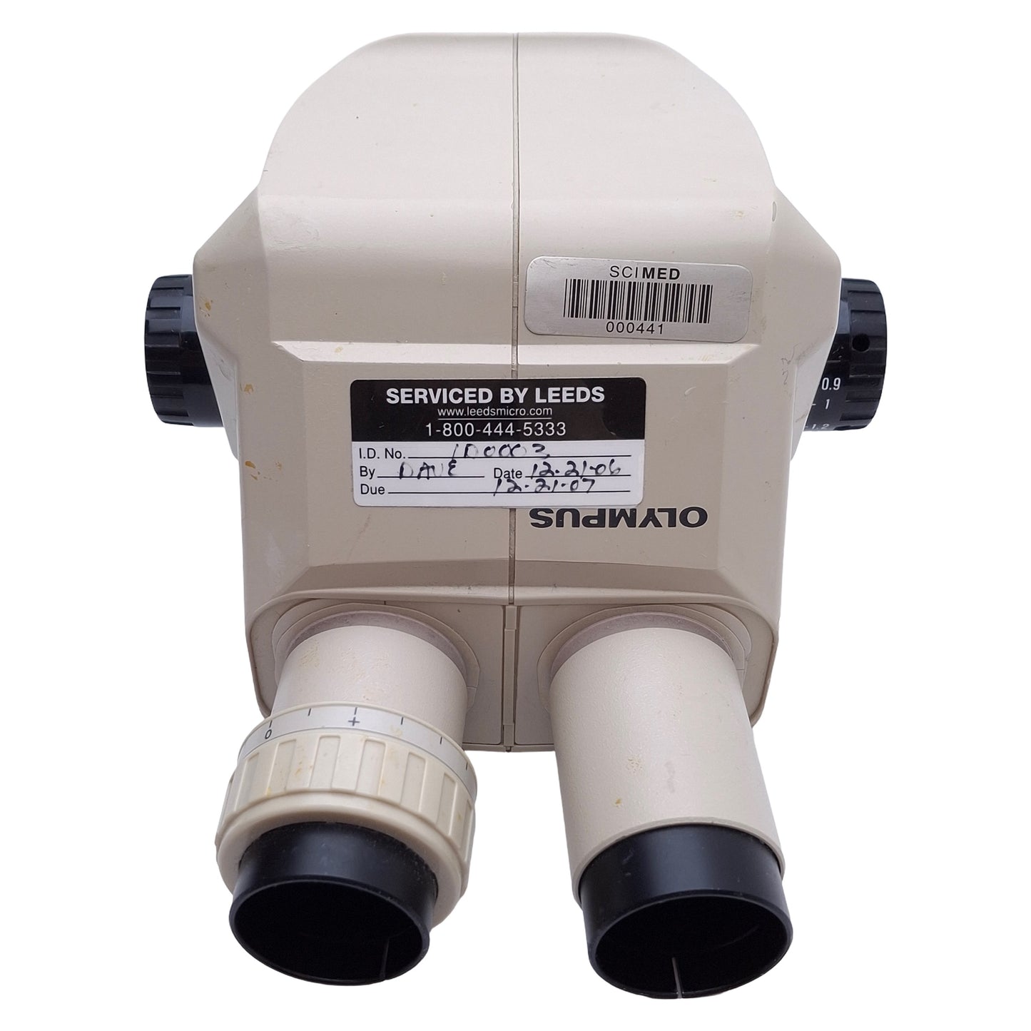 Used Olympus SZ3060 Stereo Microscope Head, Mag: 0.9x to 4x, Working Distance: 110mm