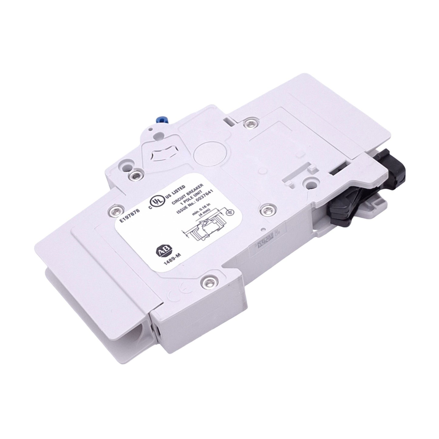 New – Open box Allen Bradley 1489-M1D150 Circuit Breaker, 1-Pole 15A, 277VAC Max, DIN Rail