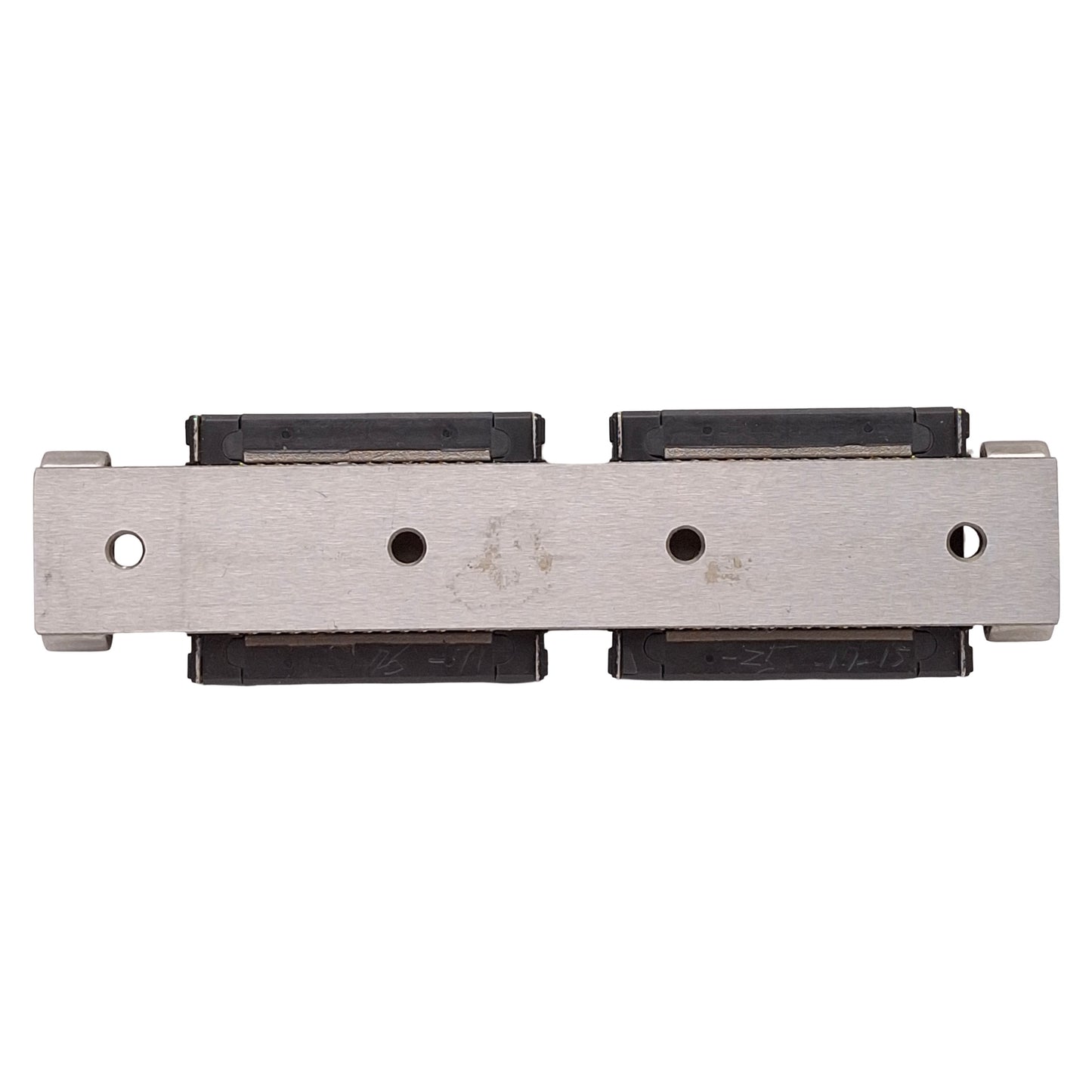 Used THK RSR9WZM Linear Guide Assembly, 110mm Rail, (2x) 30x39mm Carriages, M3 Holes