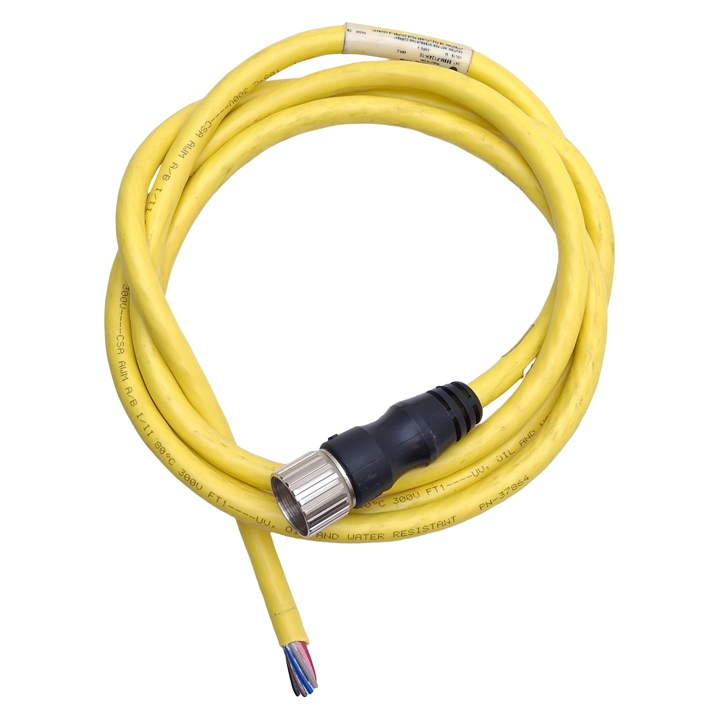 Used Allen Bradley 889M-F12AH-2 Cordset, M23 12-Pin Female to Flying Leads, 2m