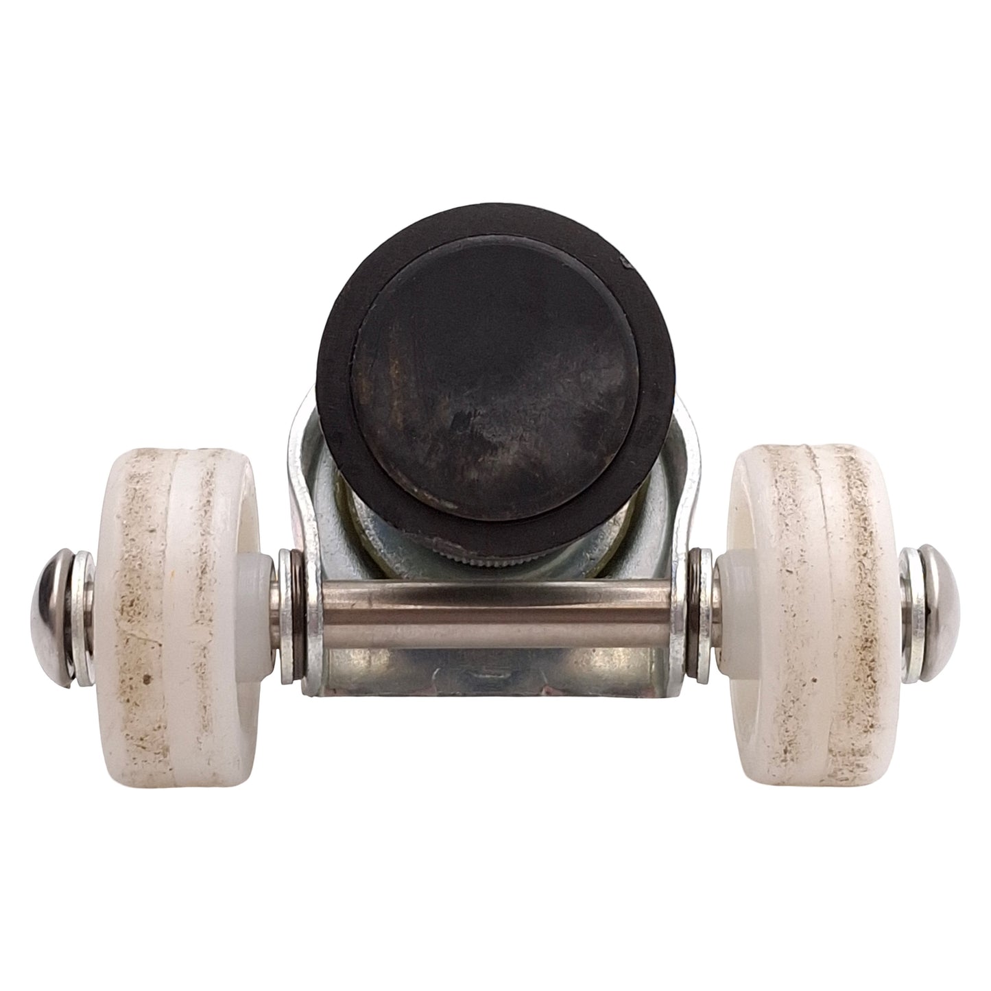 Used Lot of 2 Sigerist Stem Mount Swivel Leveling Caster, ø40mm Wheel, M10x1.5 Thread
