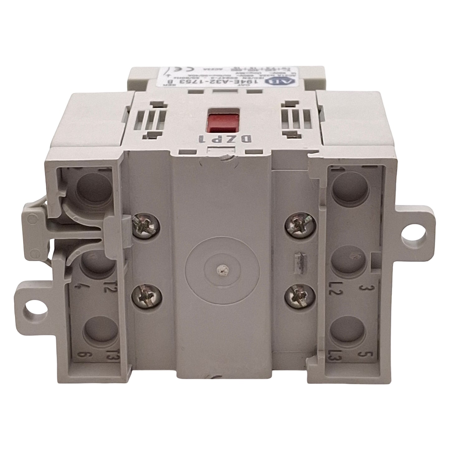 Used Allen Bradley 194E-A32-1753 Disconnect Switch, 3-Pole, 32A 600VAC 15HP, DIN Rail
