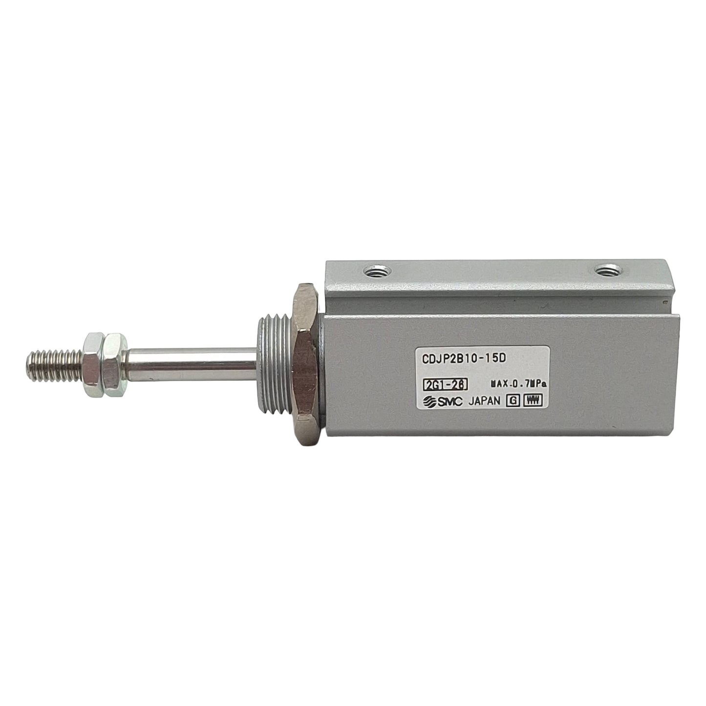 Used SMC CDJP2B10-15D Pneumatic Pin Cylinder, ø10mm Bore, 15mm Stroke, 0.7MPa, M3x0.5
