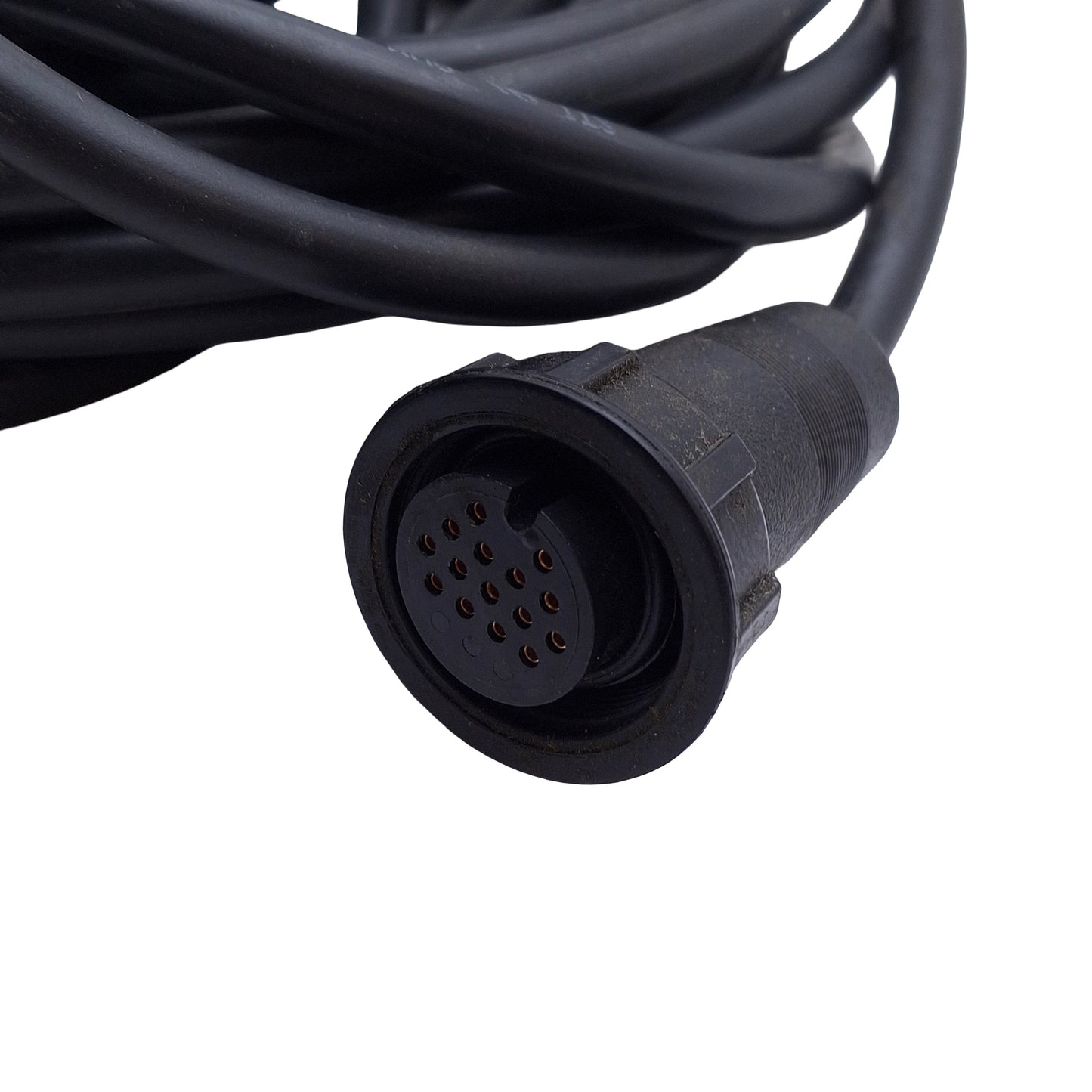 Used Omron STI 42660-0150 Light Curtain Receiver Cable 13-Pin Round to 10-Pin IDC 15'