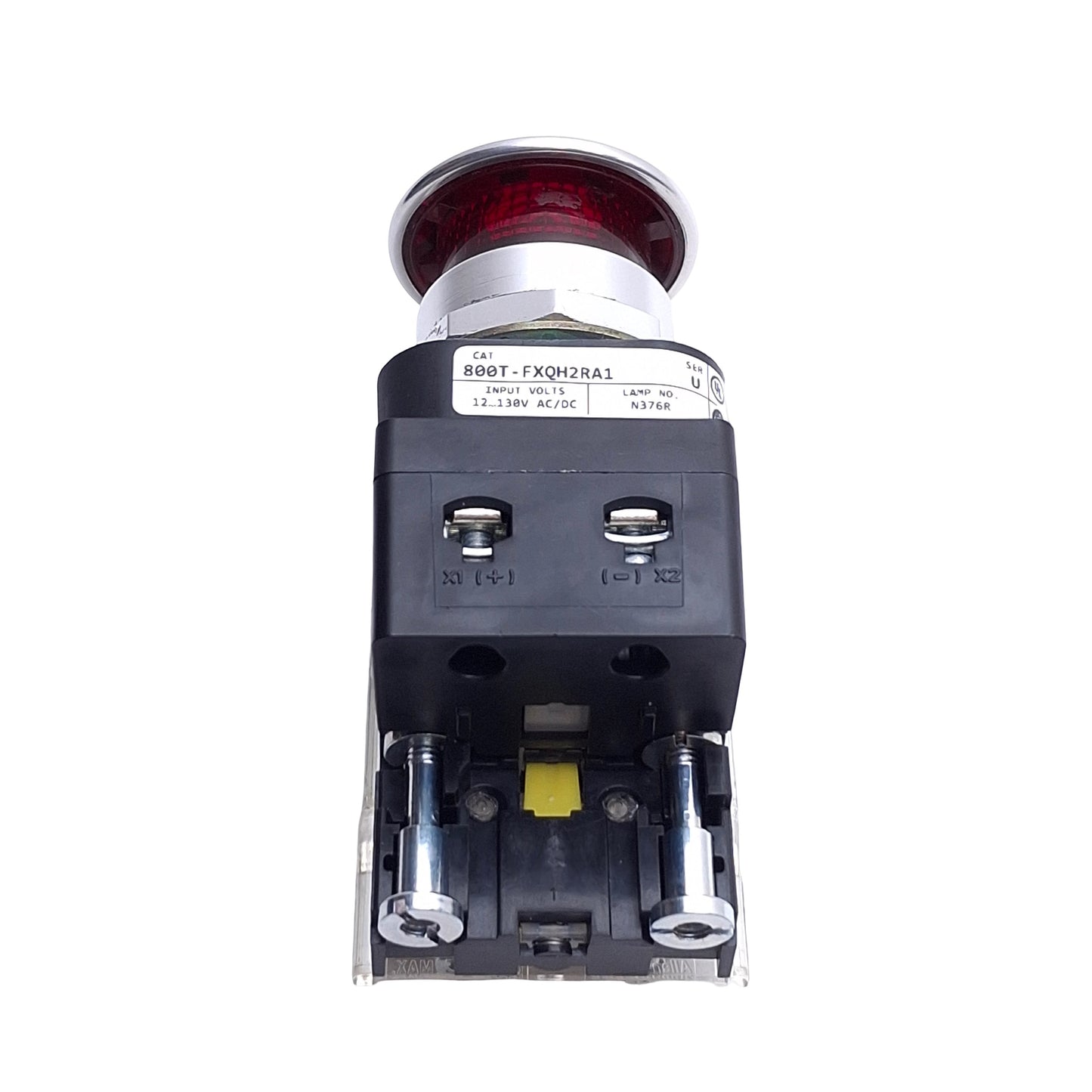 Used Allen Bradley 800T-FXQH2RA1 Push/Pull E-Stop Switch, ø30mm, 1NCLB 1NO & 1NC
