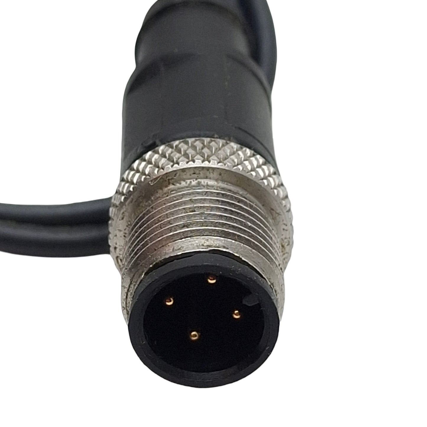 Used Balluff BMF00C9 2-Head Magnetic Field Sensor, PNP NO, 10-30VDC, 4-Pin M12 Male