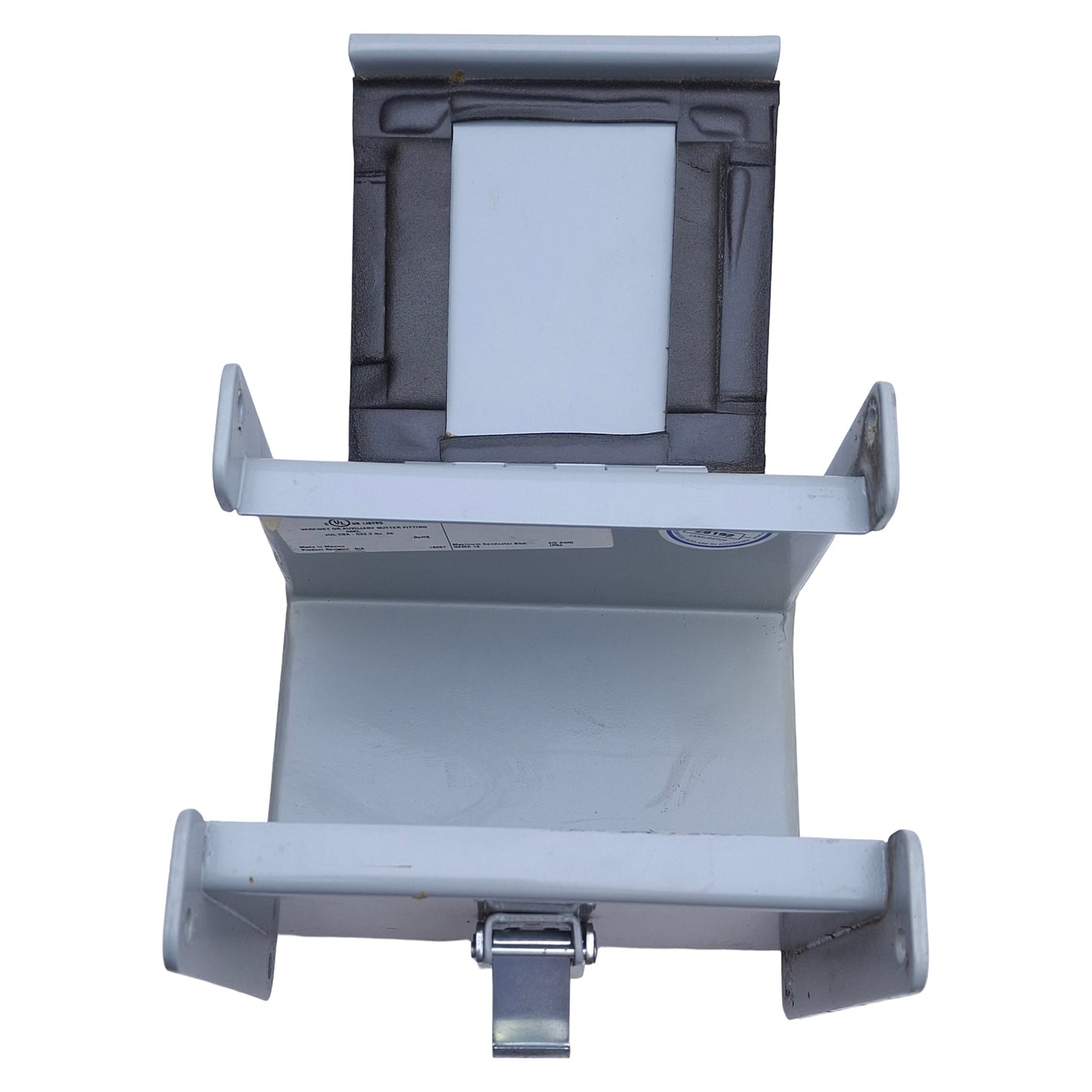 Used Hoffman F44L06 Lay-In Wireway Hinged Cover 4"x 4", 6" Length, Steel, NEMA 12