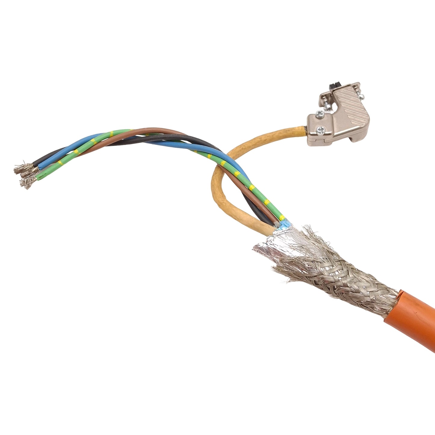Used Allen Bradley 2090-CSWM1DF-14AA12 Kinetix Single Motor Power/Feedback Cable, 12m