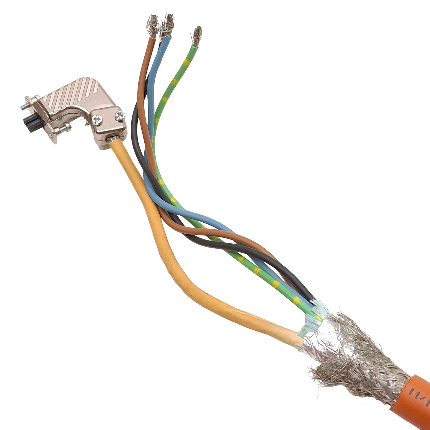 Used Allen Bradley 2090-CSWM1DF-14AA09 Kinetix Single Motor Power/Feedback Cable, 4m