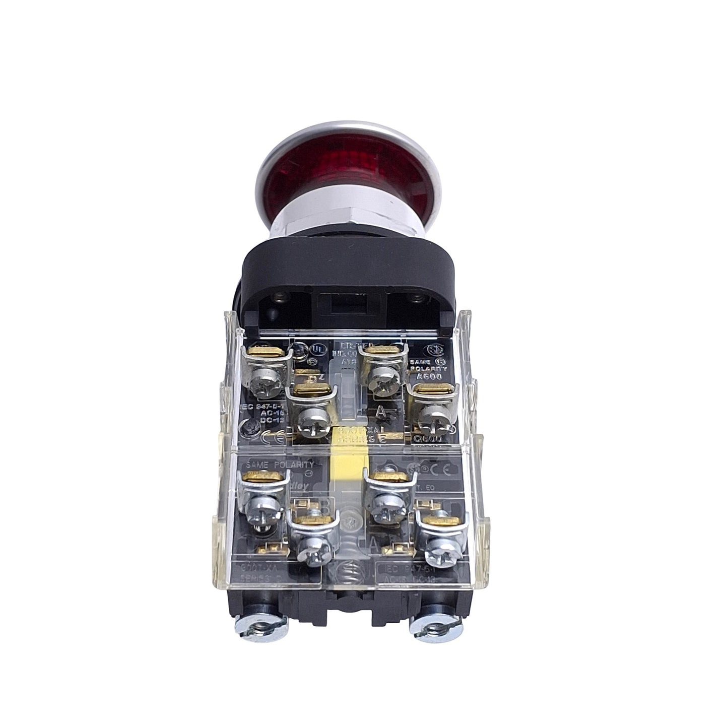 Used Allen Bradley 800T-FXQH2RA1 Push/Pull E-Stop Switch, ø30mm, 2NO+2NC, 10A 600V
