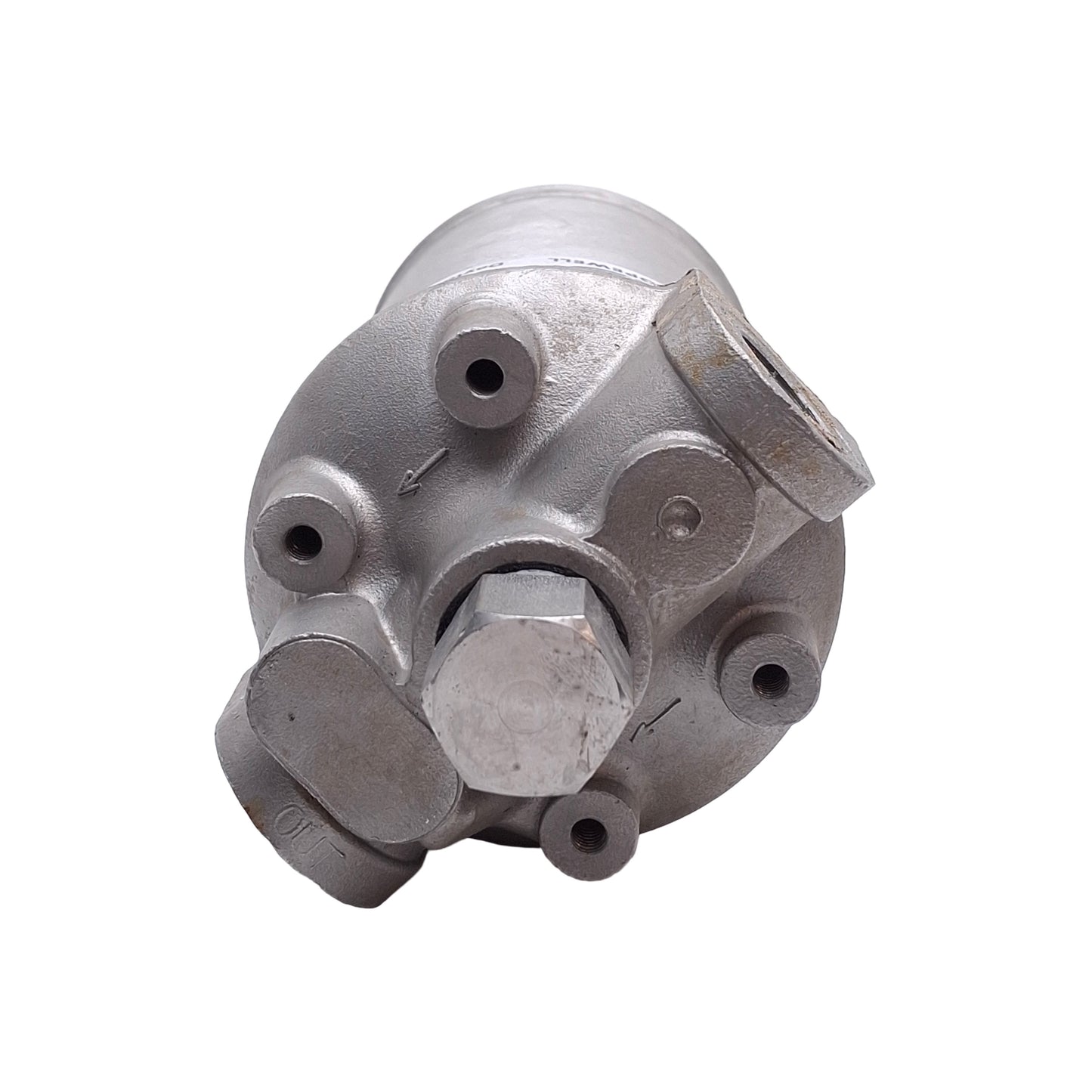Used Hopewell FAS394DUB Single Cartridge Housing 4-7/8in Length, 1/2' NPT, Stainless