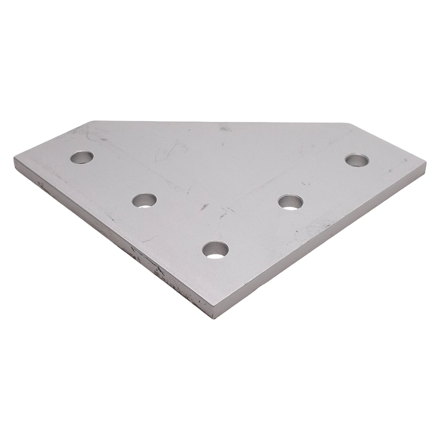 Used Lot of 8 80/20 4351 90 Degree Angled Flat Plate, 15-Series, 5-Hole, 4.5 x 4.5in