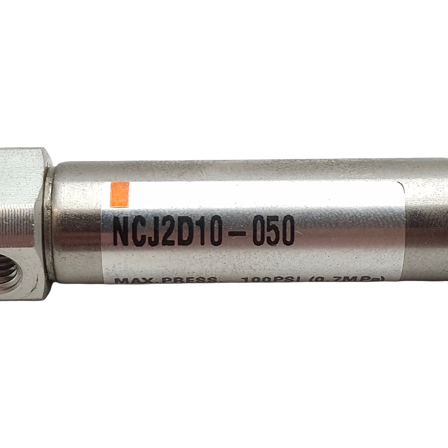 Used Lot of 2 SMC NCJ2D10-050 Pneumatic Cylinder, ø3/8in Bore, 1/2in Stroke, 100psi