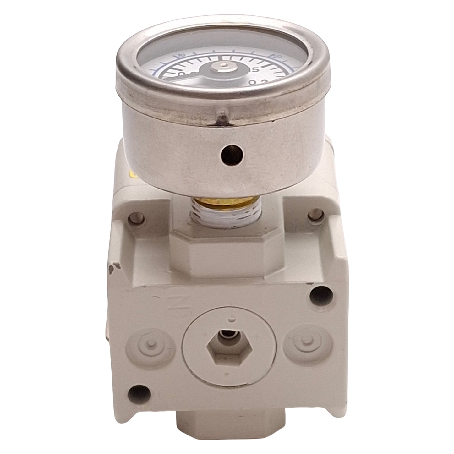 Used SMC IR1000-N01 Precision Regulator, 150psi Supply, 0.7-30psi Set, 1/8in NPT