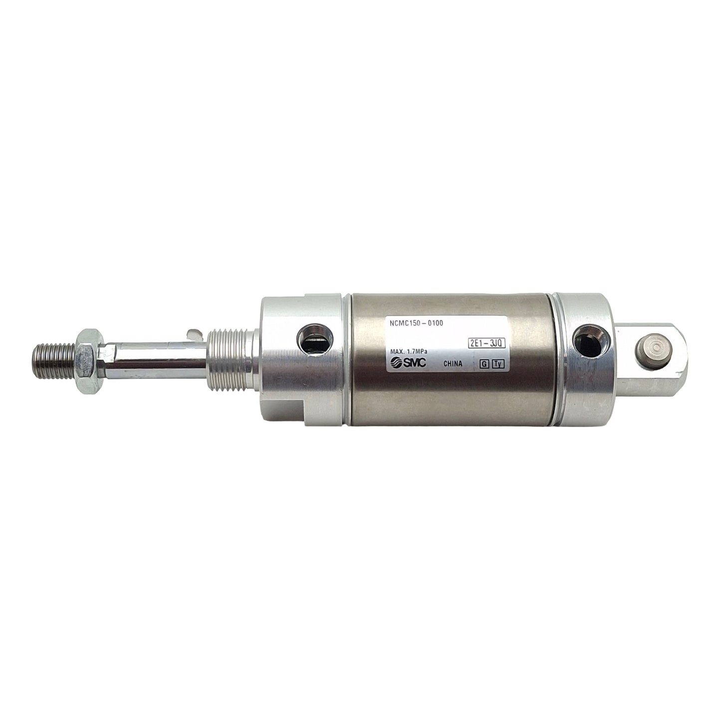 New SMC NCMC150-0100 Pneumatic Cylinder ø1-1/2in Bore, 1in Stroke, 1/8in NPT, 1.7MPa