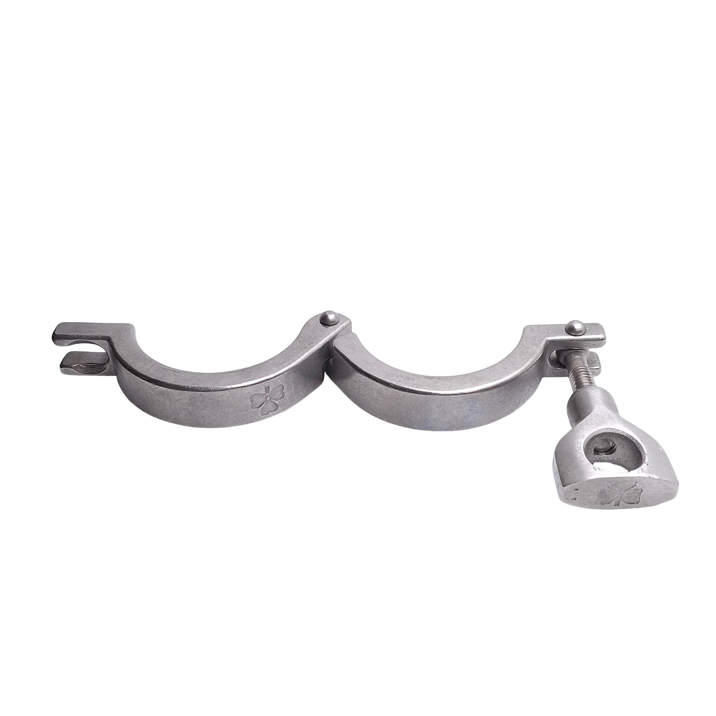 Used Lot of 5 Tri-Clover 211054 Stainless Steel Clamp Sanitary Fitting, Size 2in