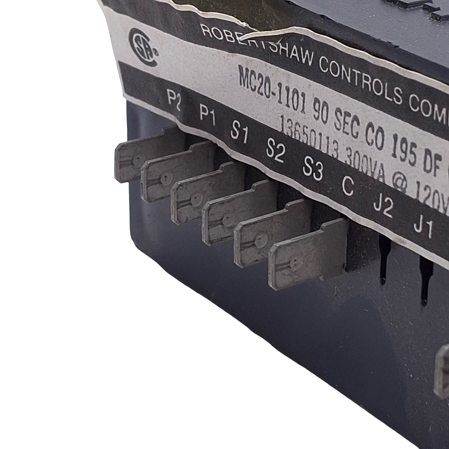 Used Robertshaw MC20-1101 13650113 Gard-Pak III Pilot/Motor Relay, 300VA @ 120VAC
